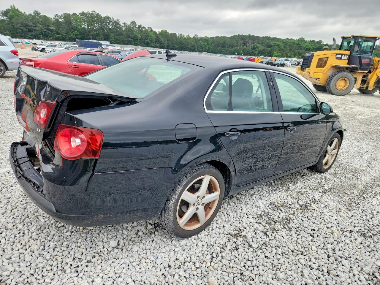 2008 Volkswagen Jetta Se/sel Black vin: 3VWRM71K58M197015