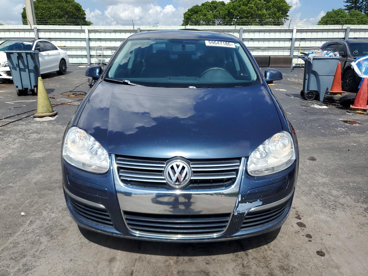 2008 Volkswagen Jetta Se Blue vin: 3VWRM71K58M197077