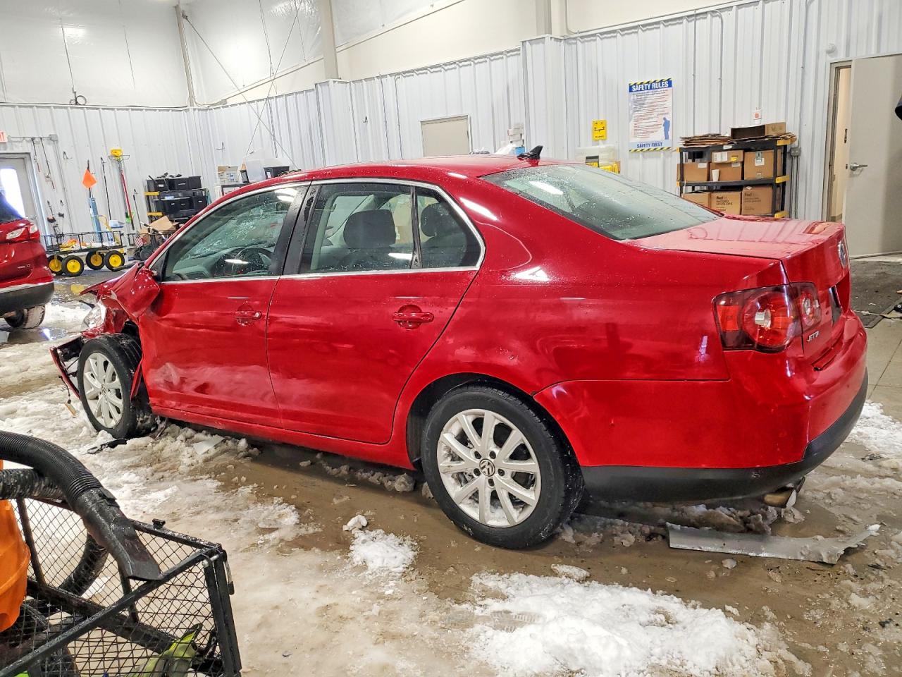 2009 Volkswagen Jetta Se Red vin: 3VWRM71K59M178059