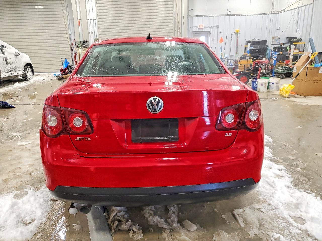 2009 Volkswagen Jetta Se Red vin: 3VWRM71K59M178059