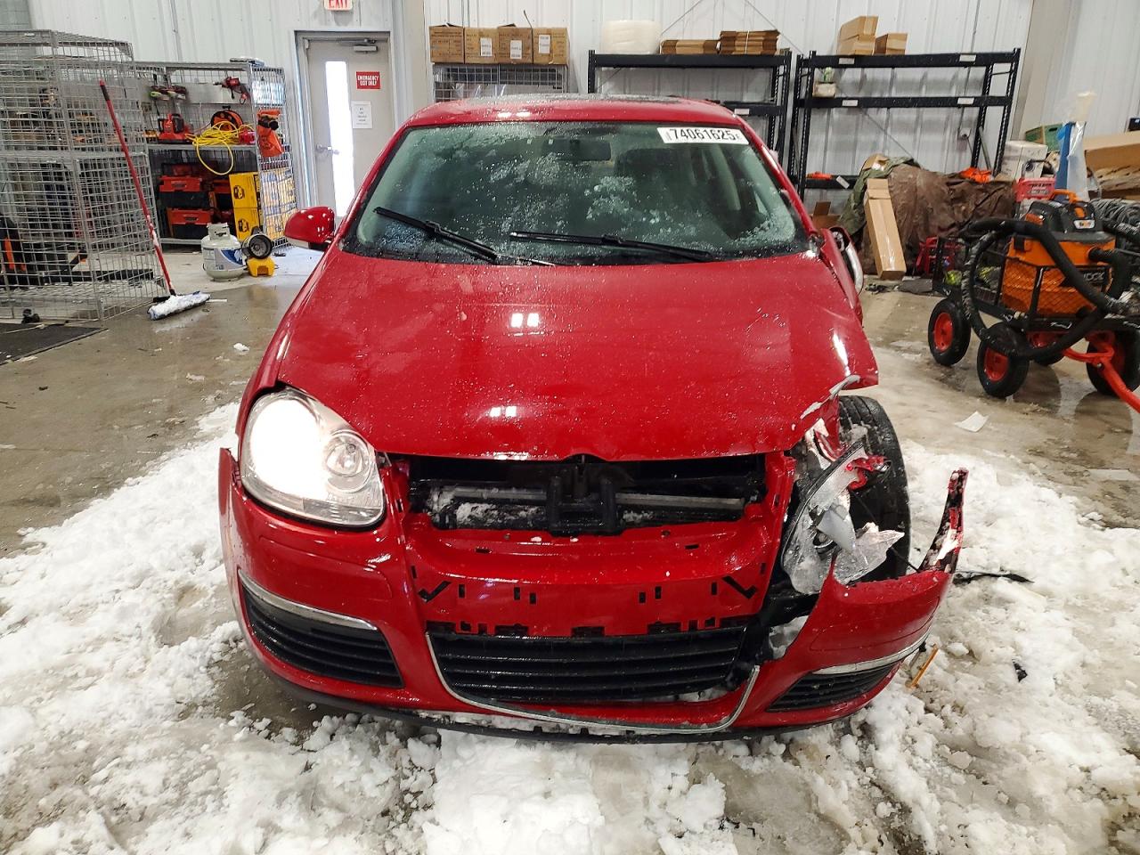 2009 Volkswagen Jetta Se Red vin: 3VWRM71K59M178059