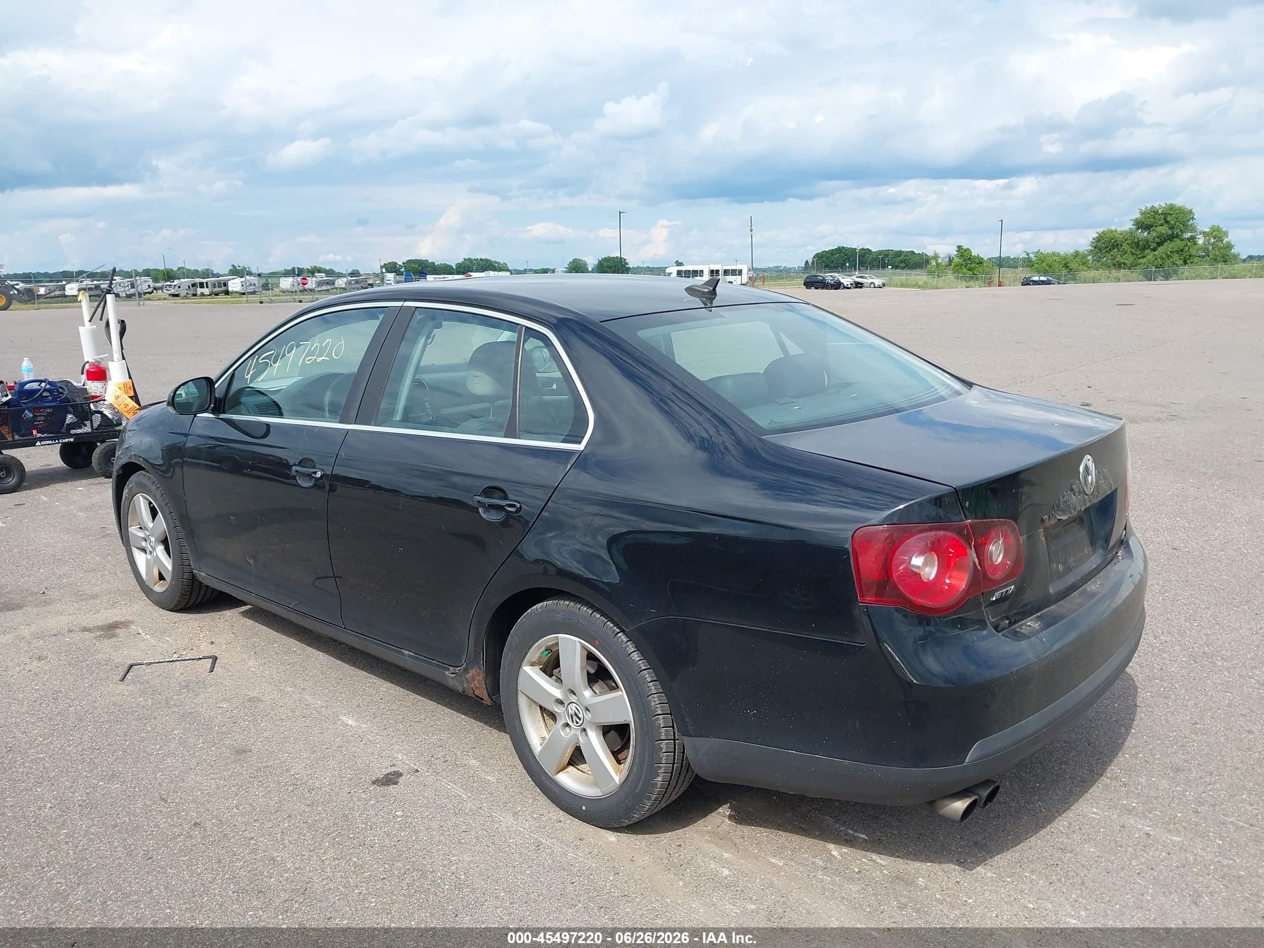 2008 Volkswagen Jetta Se/sel Black vin: 3VWRM71K68M122307