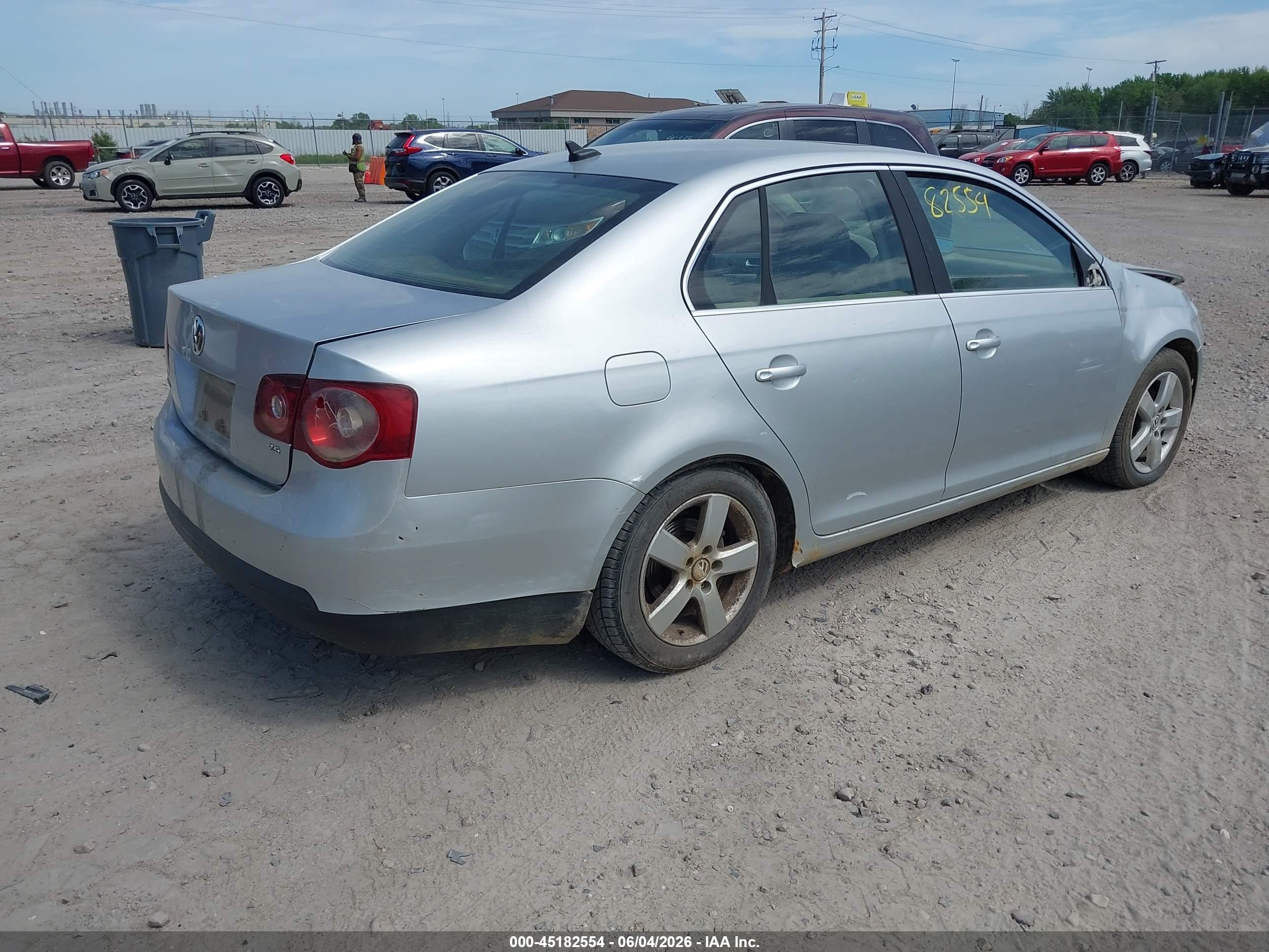 2008 Volkswagen Jetta Se/sel Silver vin: 3VWRM71K68M176531