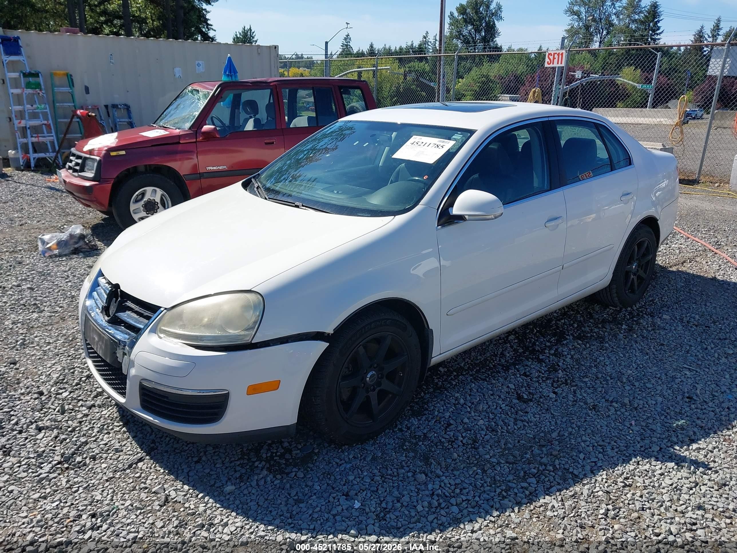 2009 Volkswagen Jetta Se/sel White vin: 3VWRM71K69M033287