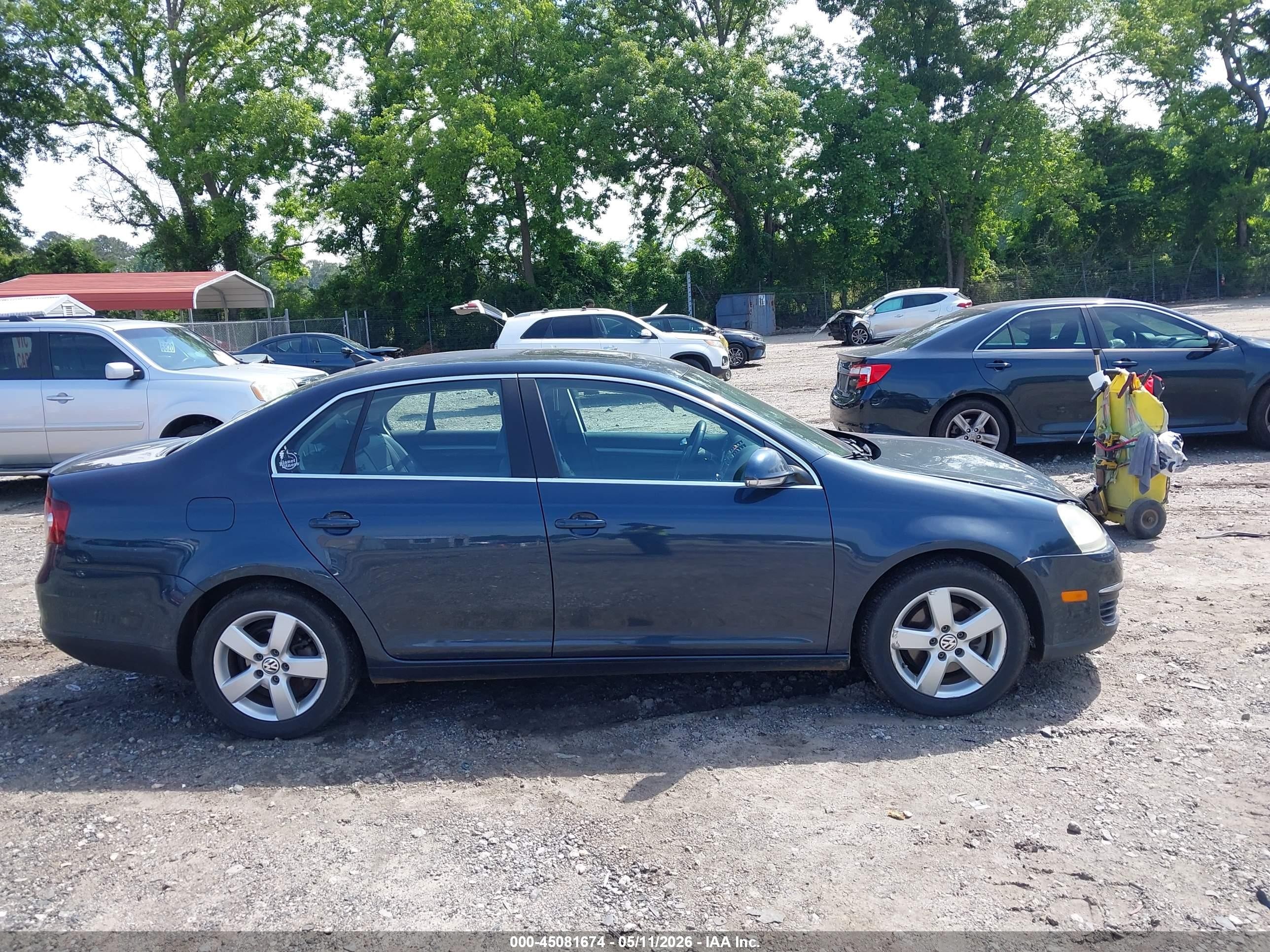 2009 Volkswagen Jetta Se/sel Blue vin: 3VWRM71K69M050249