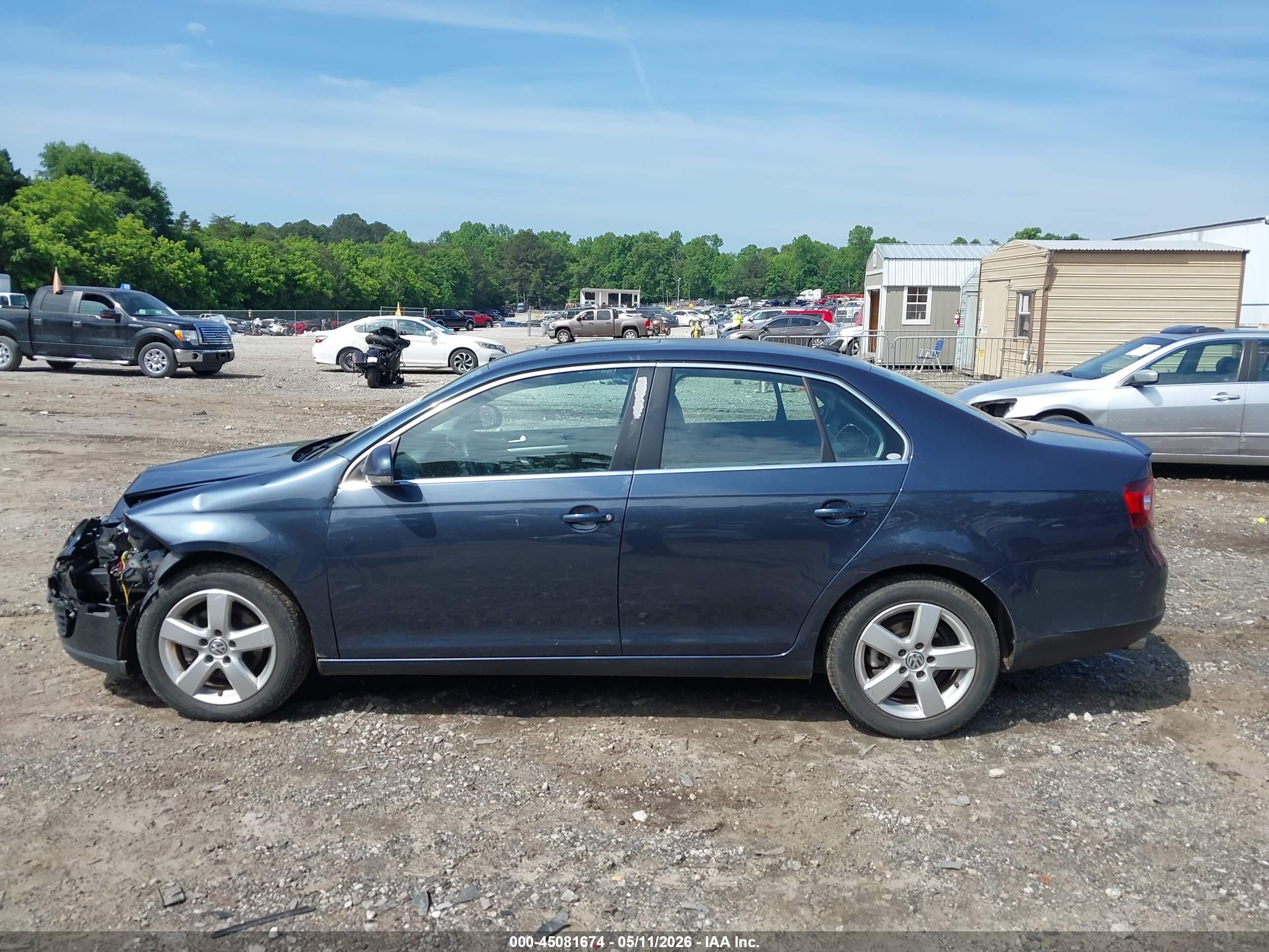 2009 Volkswagen Jetta Se/sel Blue vin: 3VWRM71K69M050249