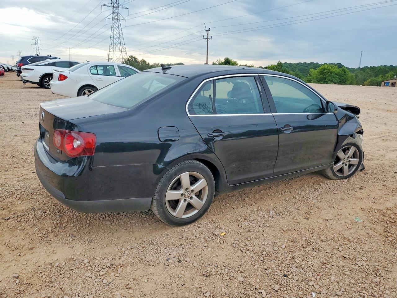 2008 Volkswagen Jetta Se/sel Black vin: 3VWRM71K78M198604