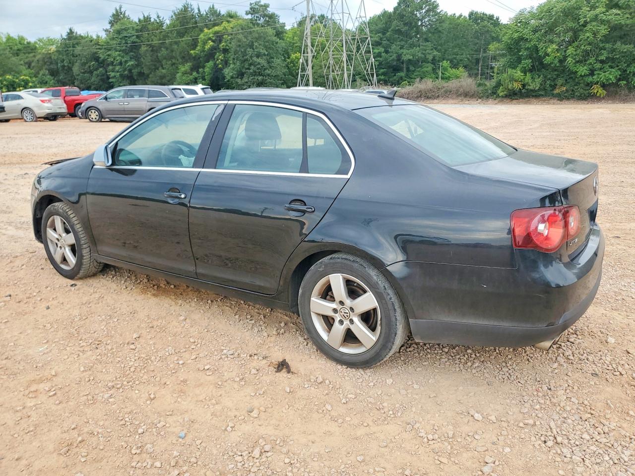 2008 Volkswagen Jetta Se/sel Black vin: 3VWRM71K78M198604