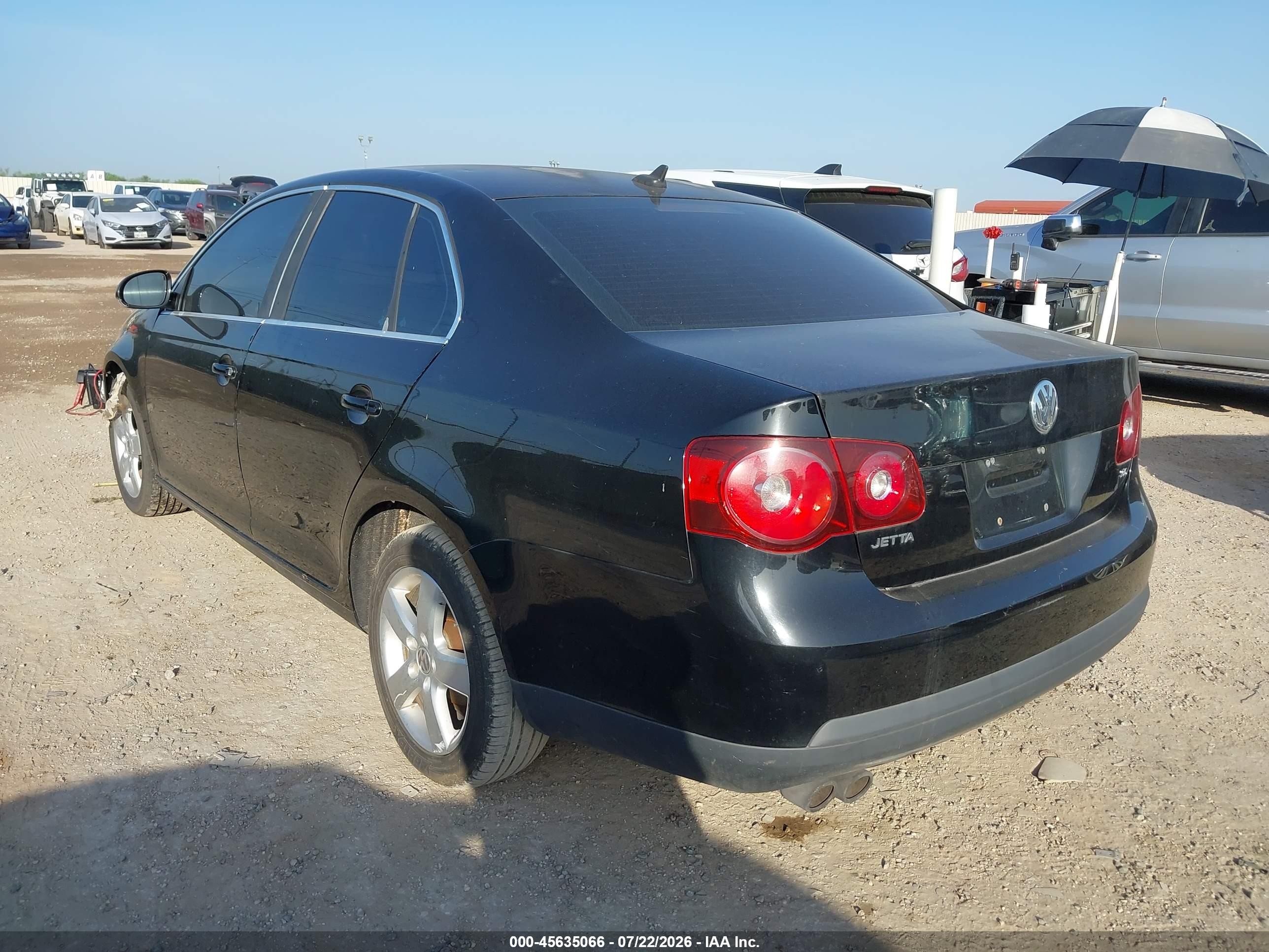 2008 Volkswagen Jetta Se/sel Black vin: 3VWRM71K88M009829
