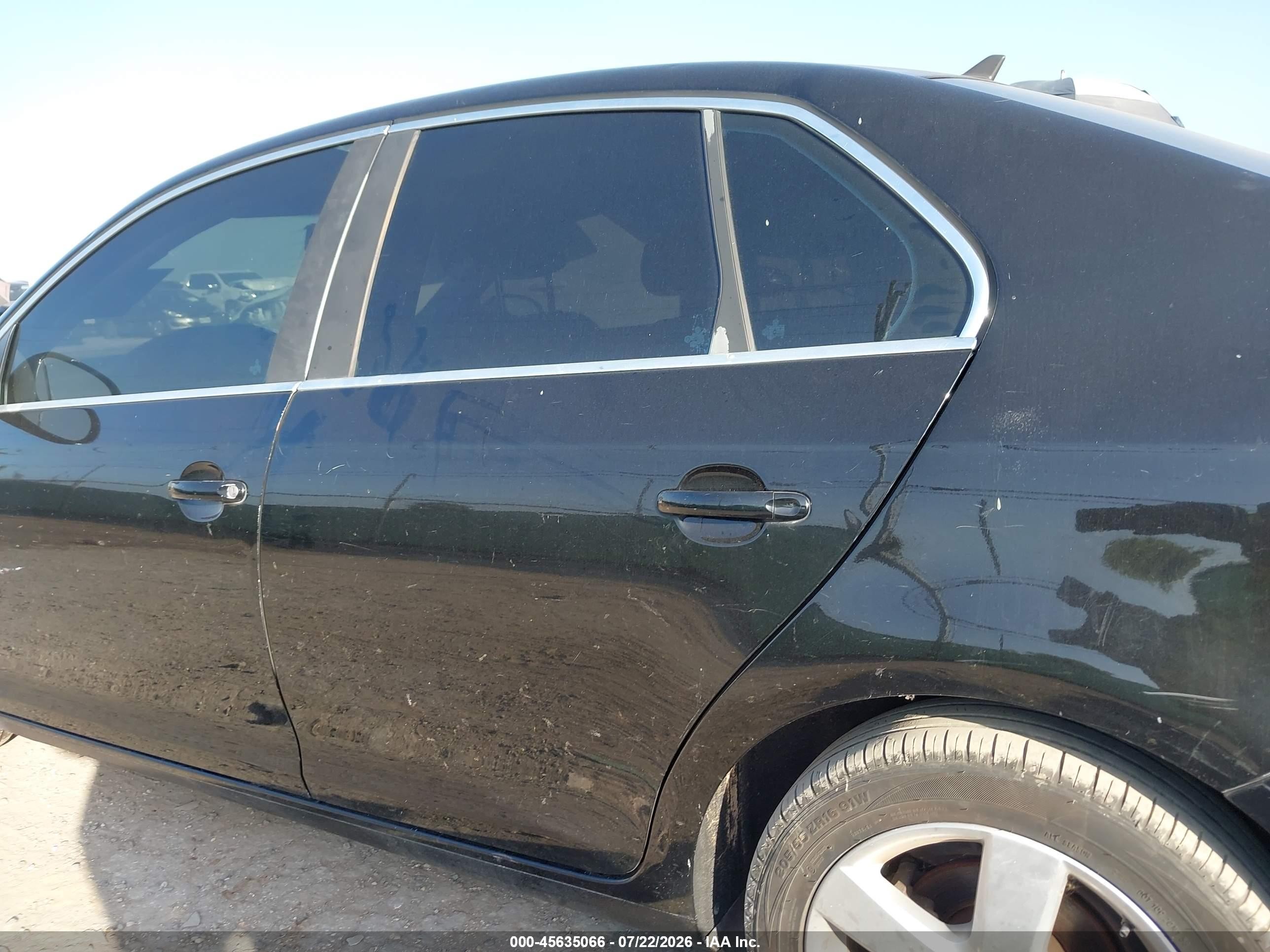 2008 Volkswagen Jetta Se/sel Black vin: 3VWRM71K88M009829