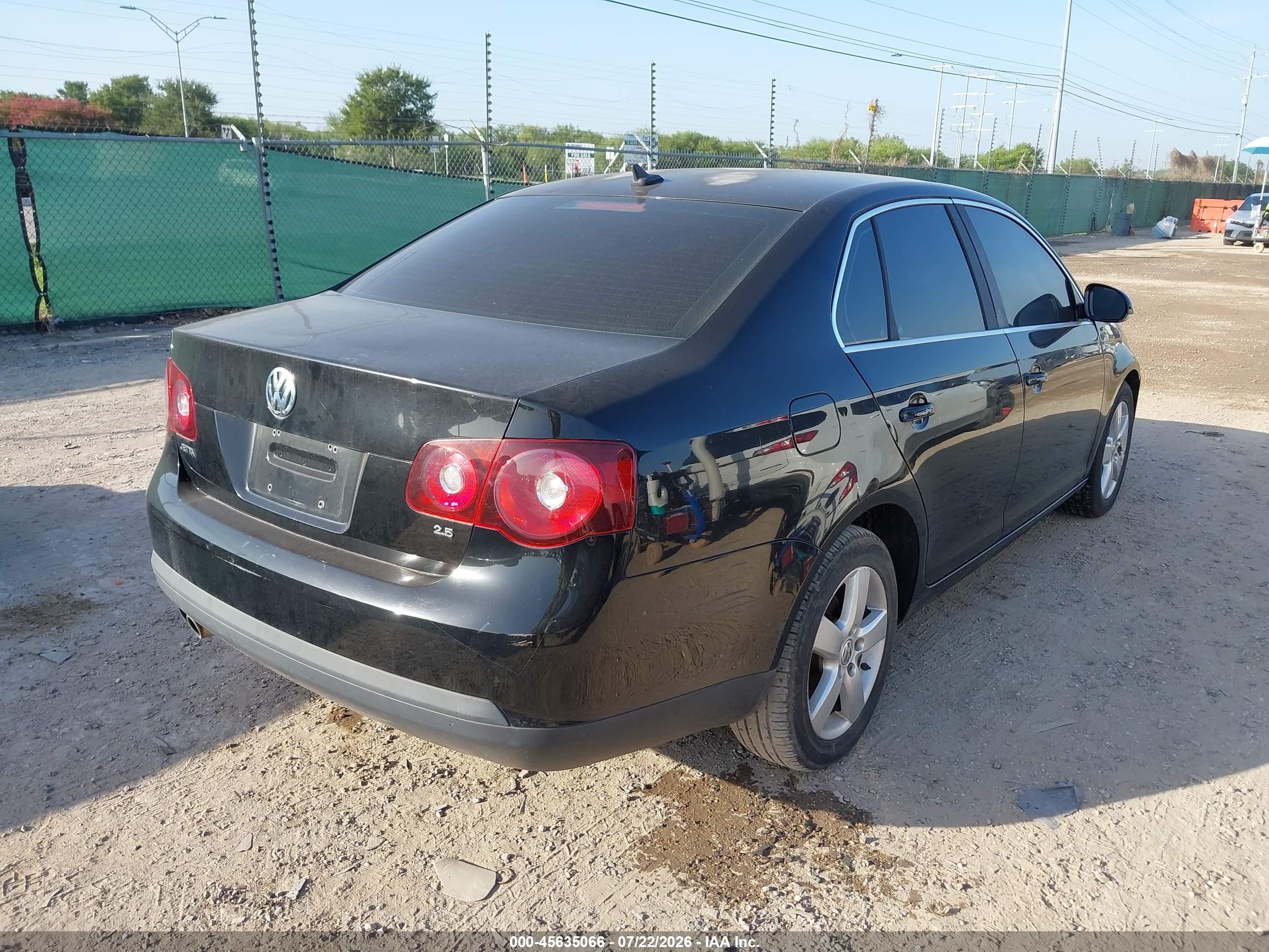 2008 Volkswagen Jetta Se/sel Black vin: 3VWRM71K88M009829