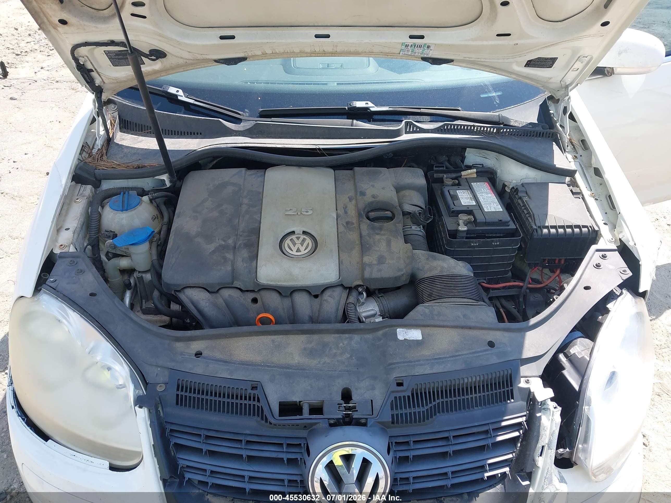 2008 Volkswagen Jetta Se White vin: 3VWRM71K88M016036