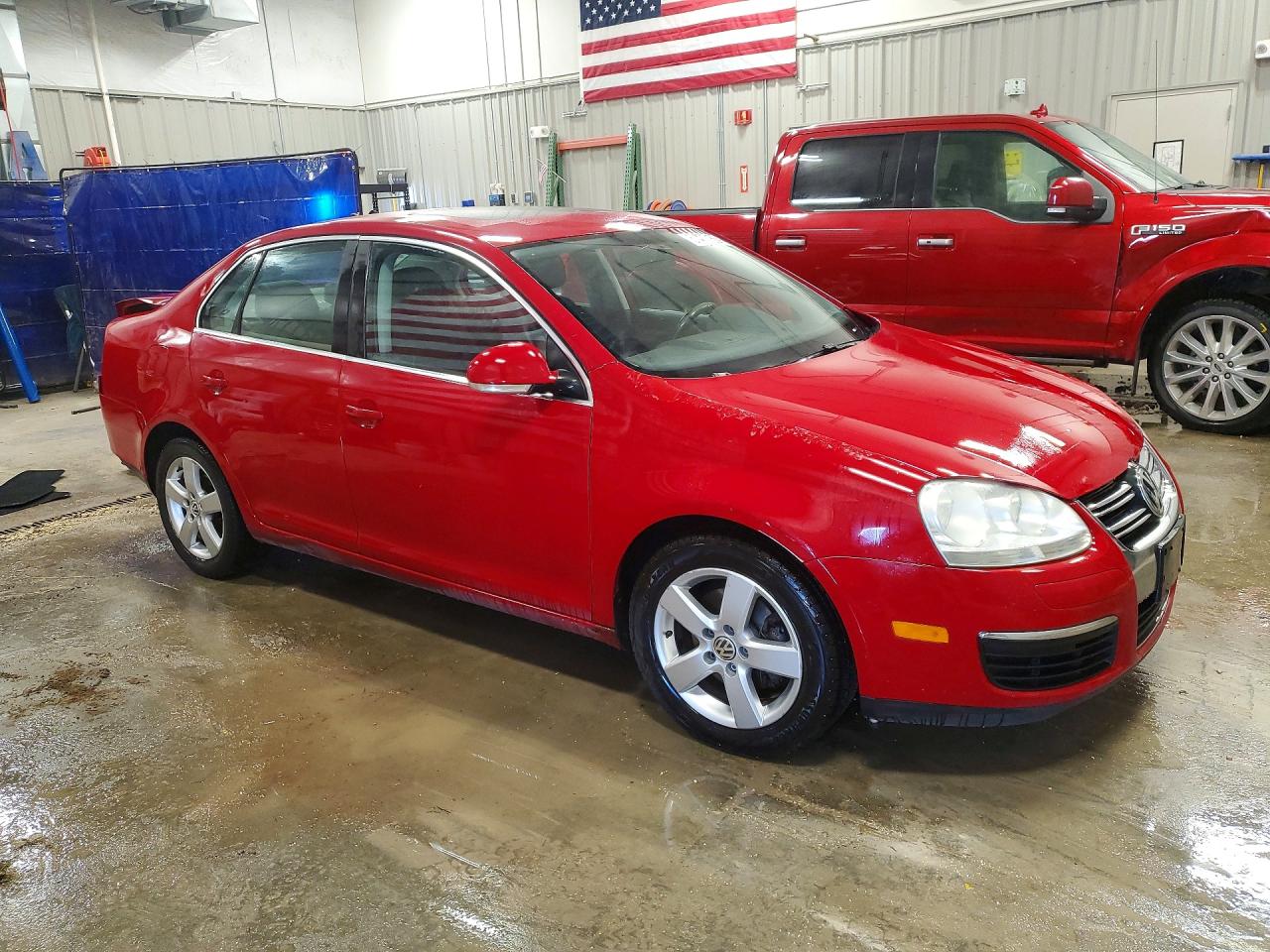 2008 Volkswagen Jetta Se Red vin: 3VWRM71K88M074390