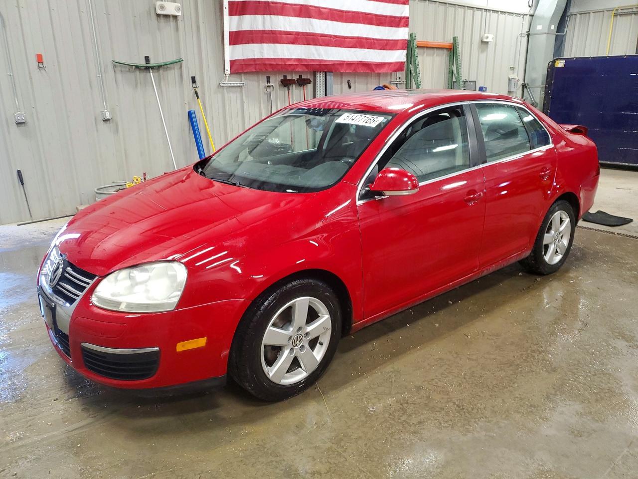 2008 Volkswagen Jetta Se Red vin: 3VWRM71K88M074390