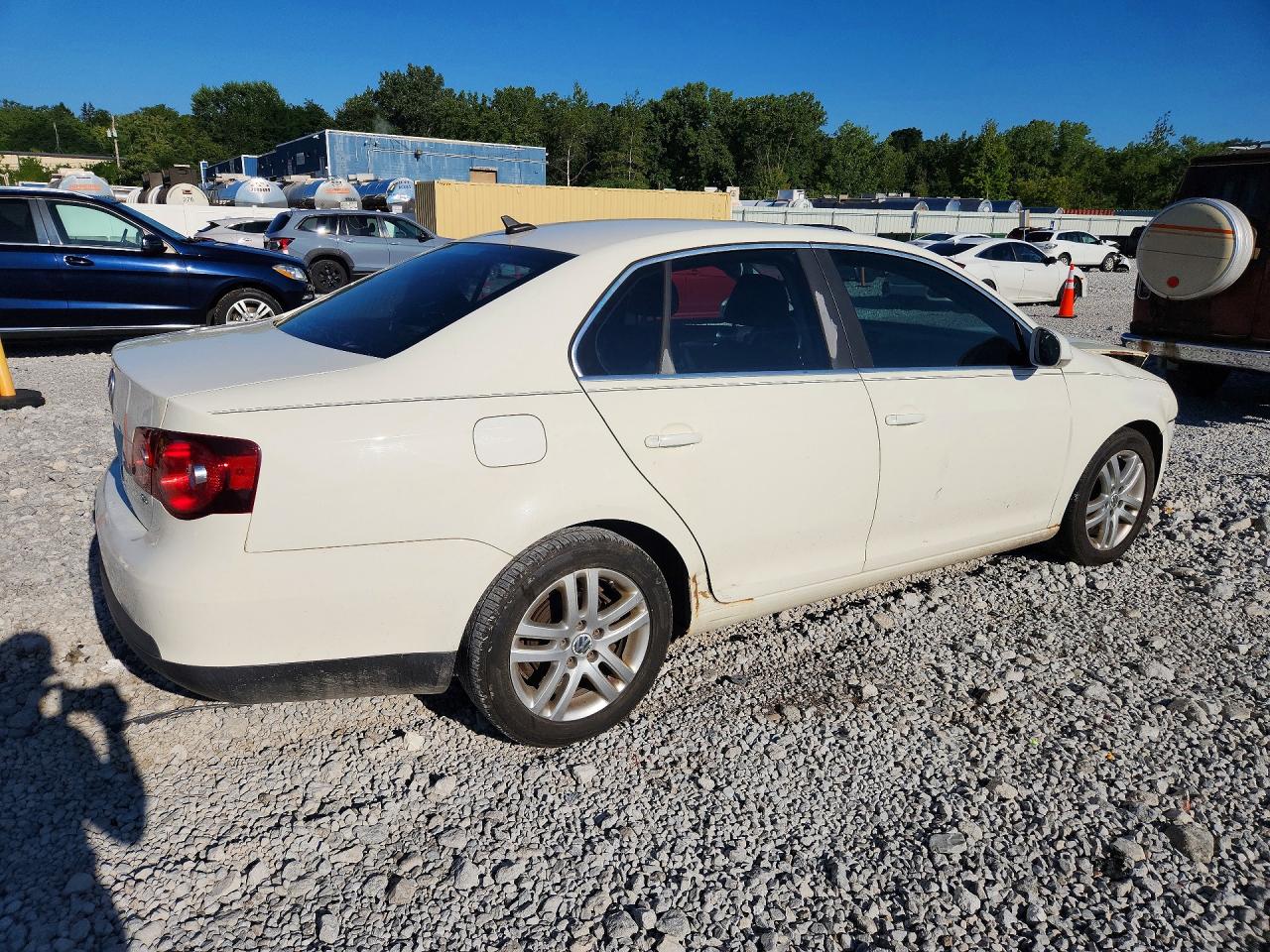 2008 Volkswagen Jetta Se White vin: 3VWRM71K88M095983