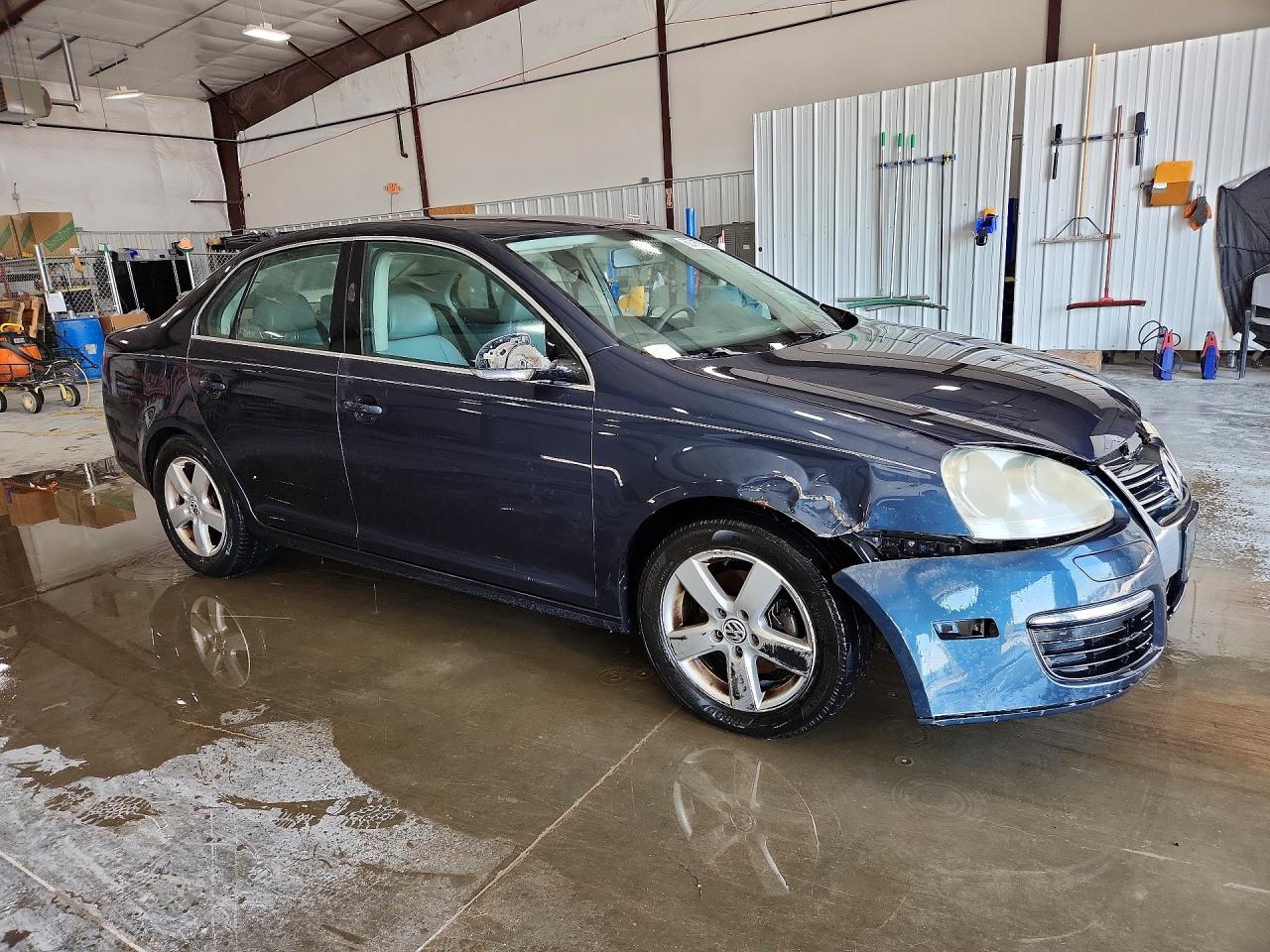 2008 Volkswagen Jetta Se Blue vin: 3VWRM71K88M105251