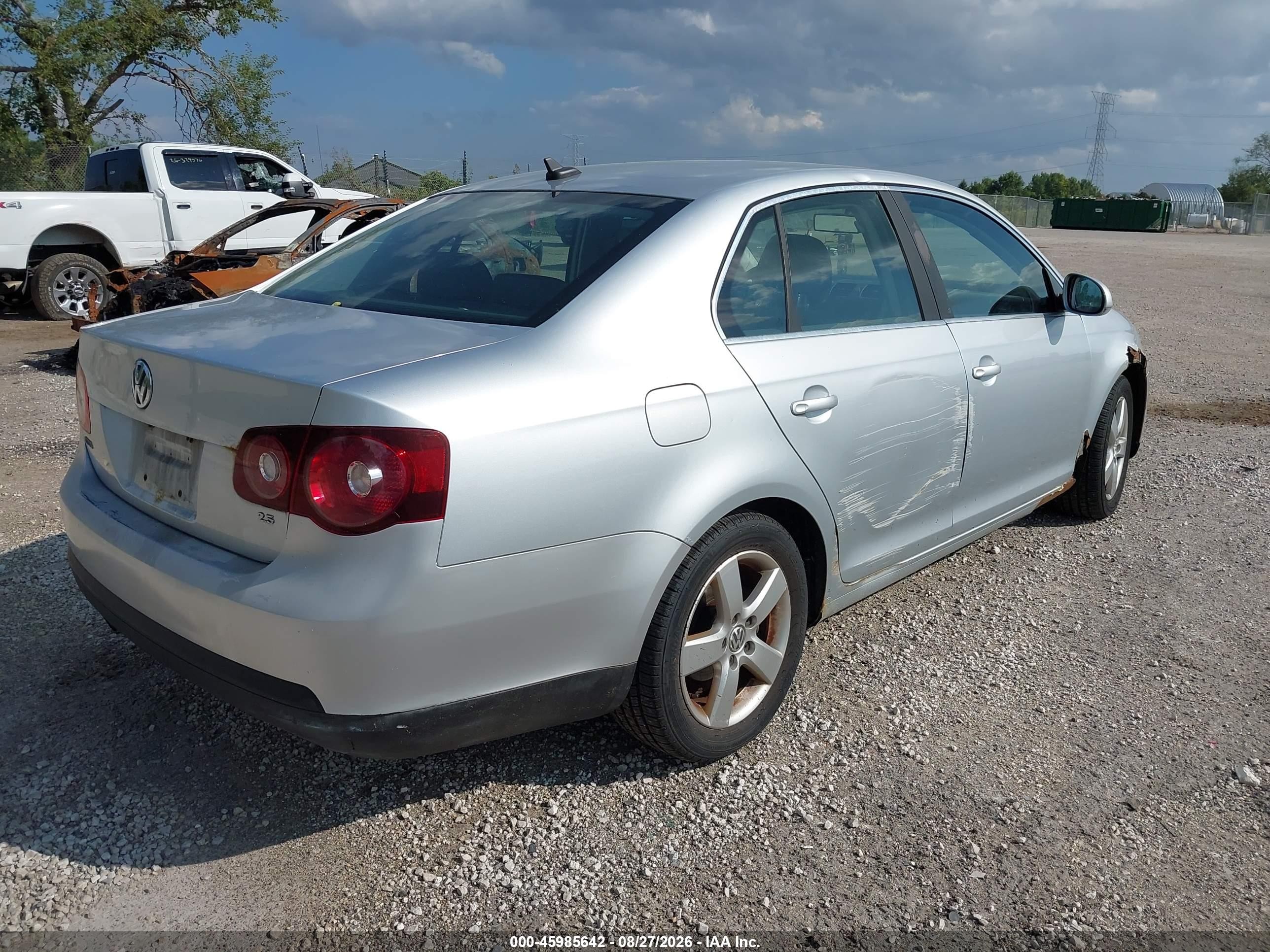 2008 Volkswagen Jetta Se/sel Silver vin: 3VWRM71K98M035517