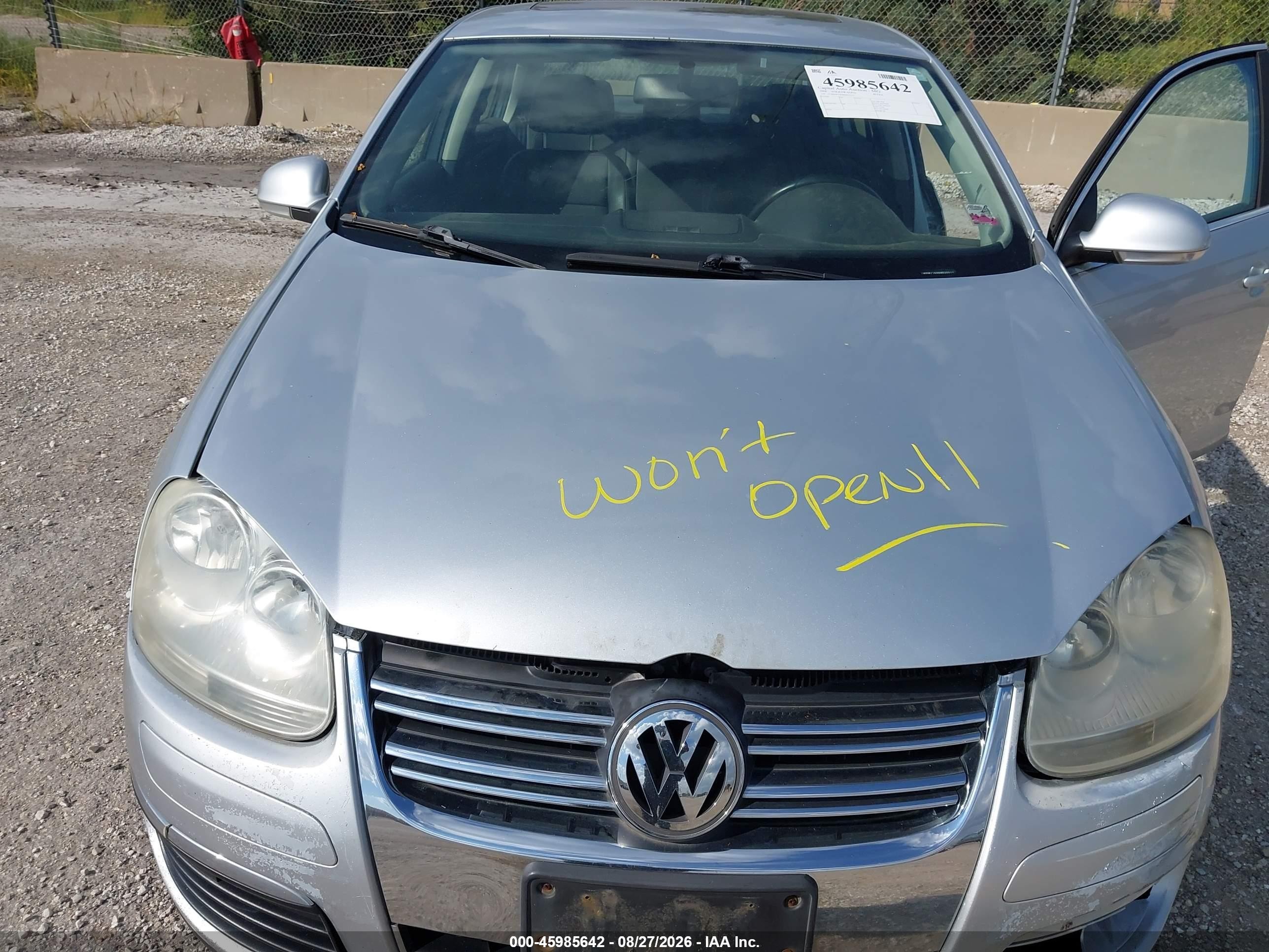 2008 Volkswagen Jetta Se/sel Silver vin: 3VWRM71K98M035517