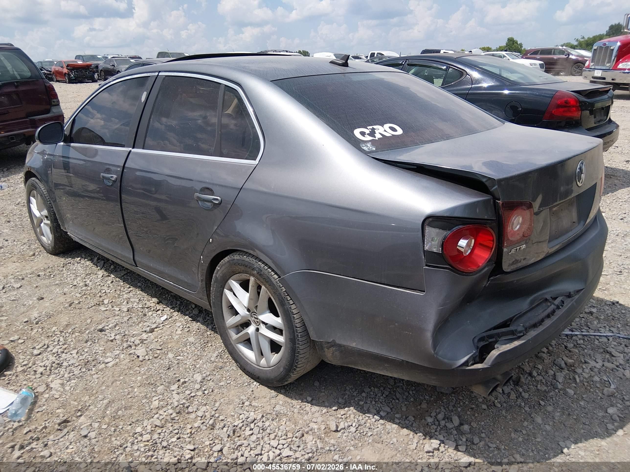 2008 Volkswagen Jetta Se Серый vin: 3VWRM71K98M120471