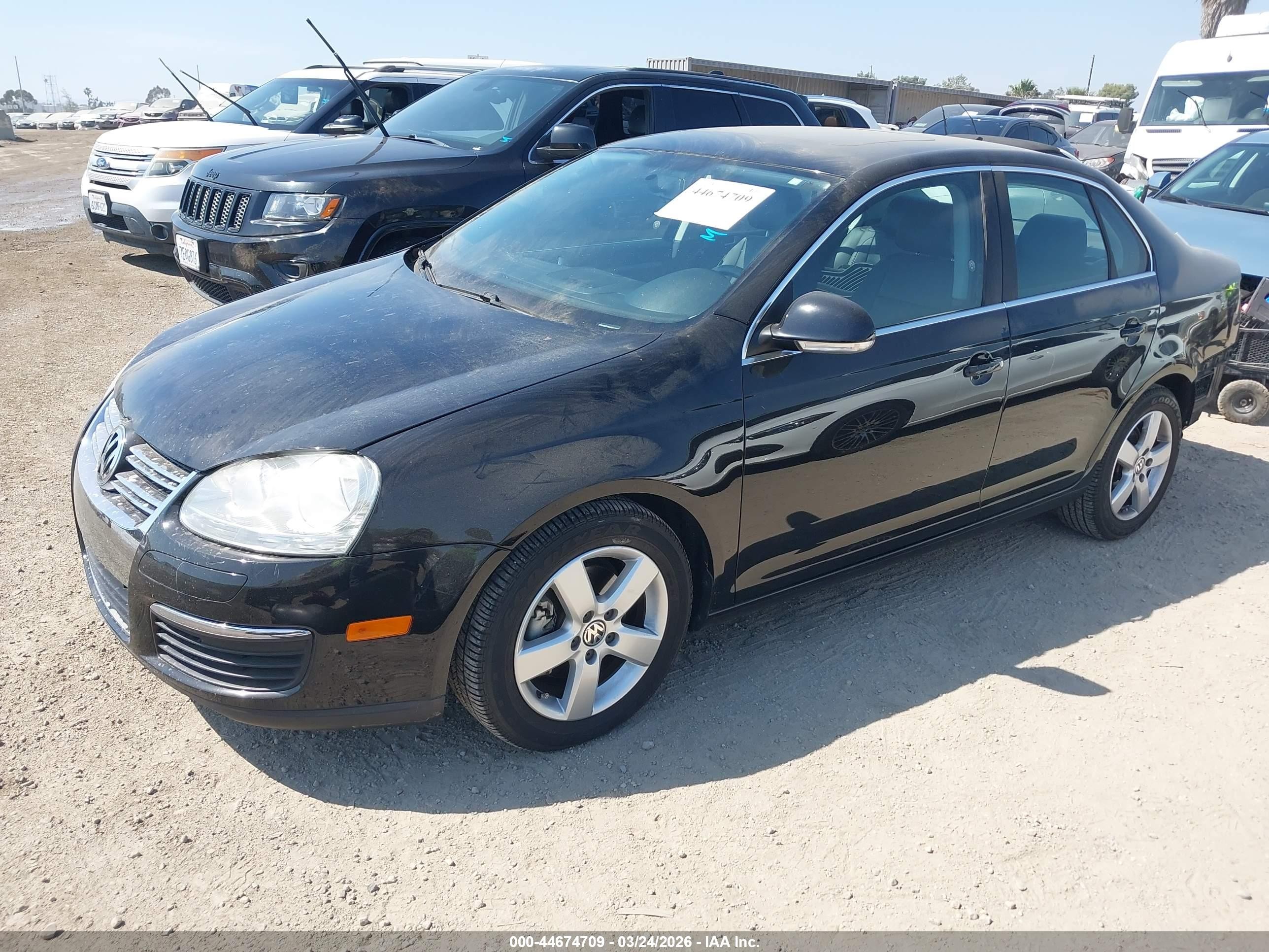 2008 Volkswagen Jetta Se/sel Black vin: 3VWRM71K98M124052