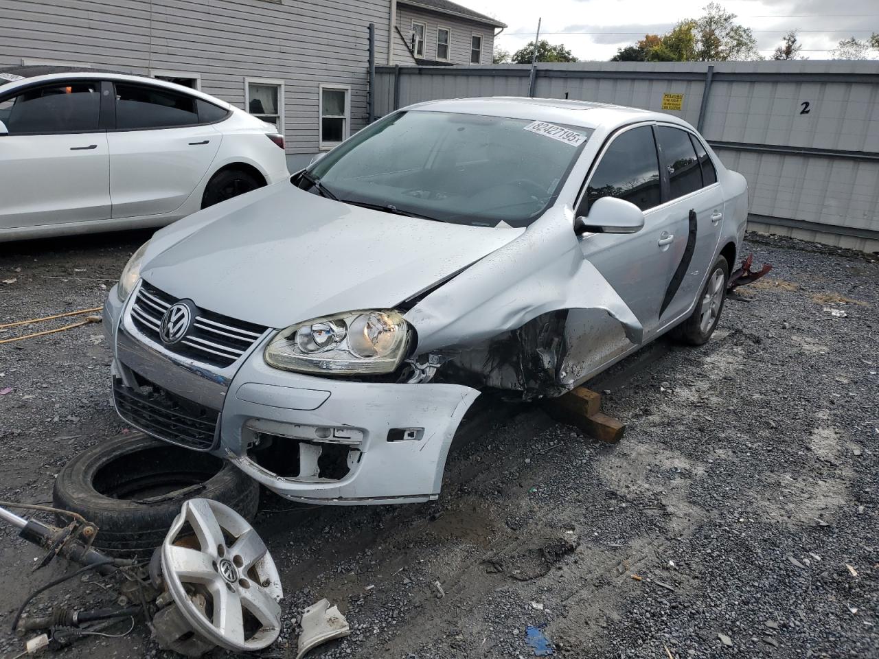 2009 Volkswagen Jetta Se Silver vin: 3VWRM71K99M028620