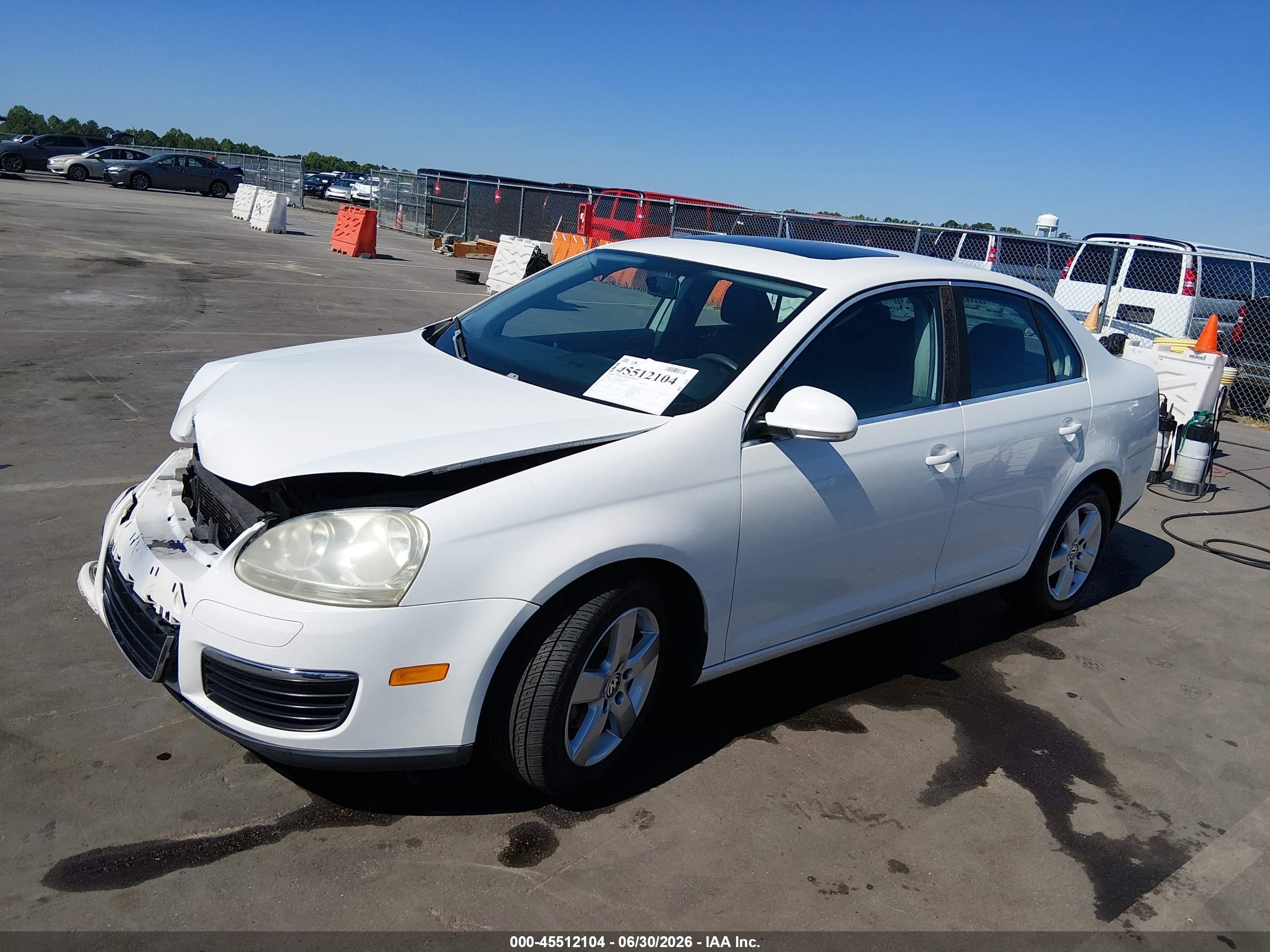 2009 Volkswagen Jetta Se White vin: 3VWRM71K99M098697