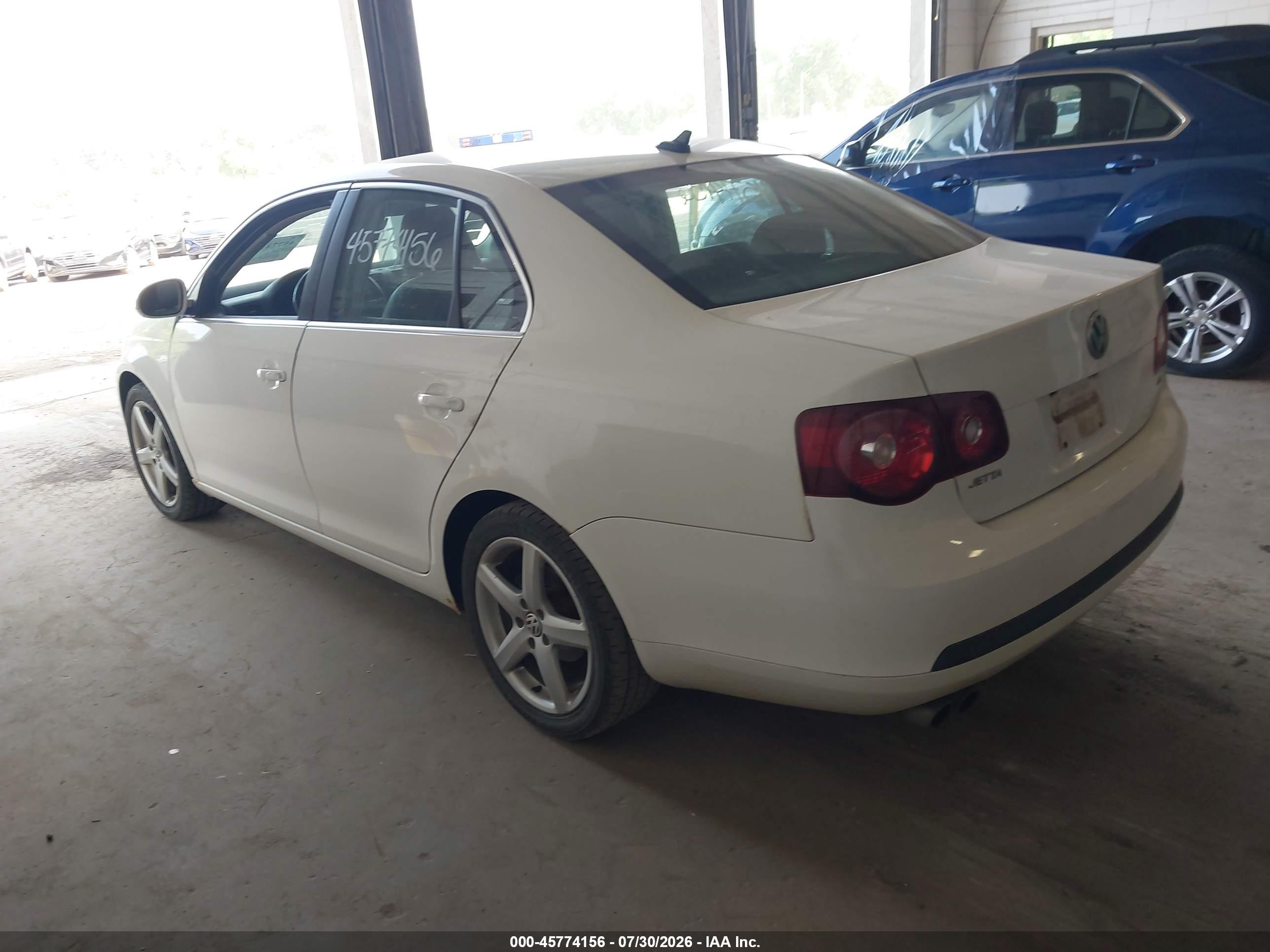 2009 Volkswagen Jetta Sel White vin: 3VWRM71K99M127244