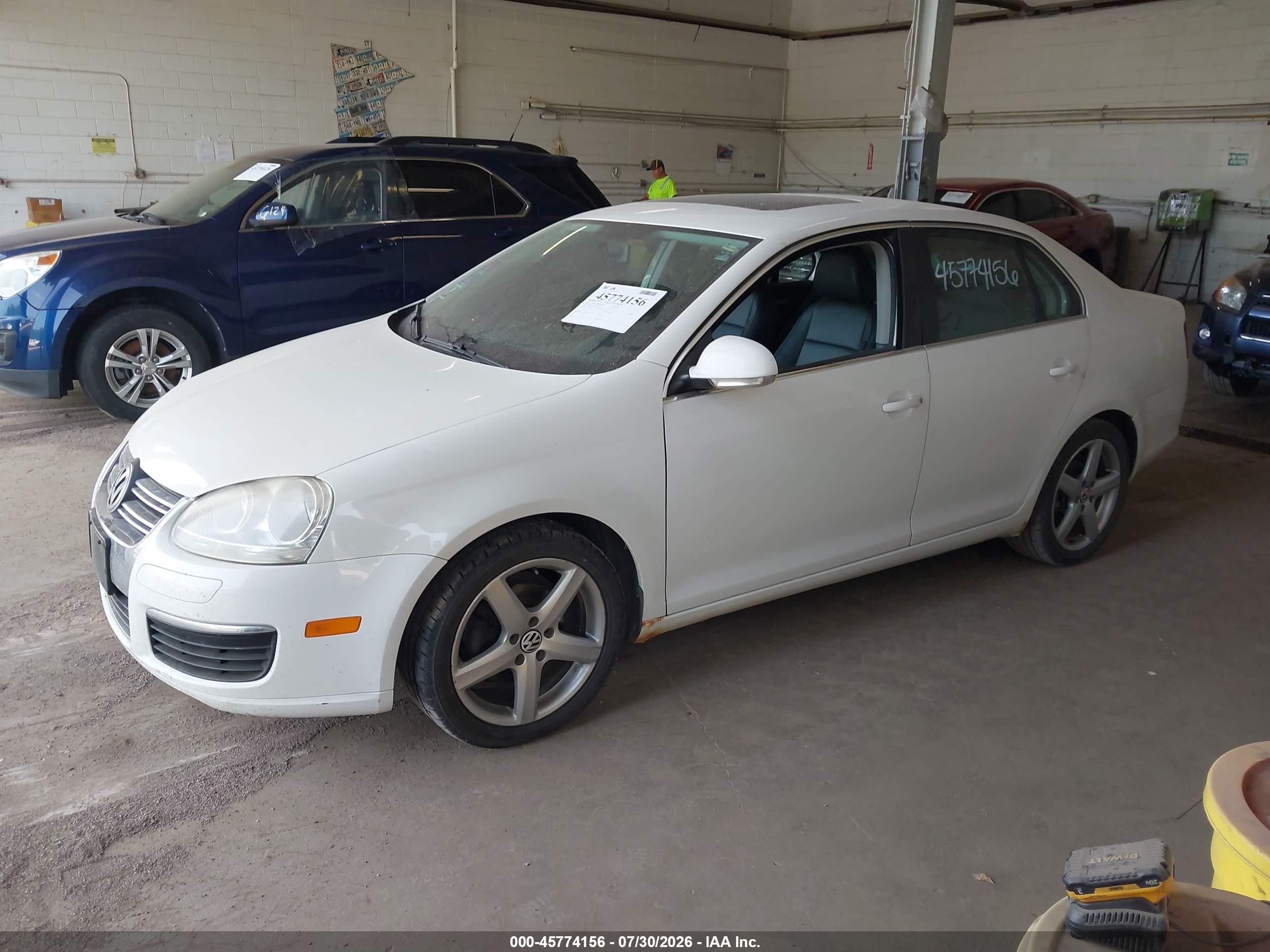 2009 Volkswagen Jetta Sel White vin: 3VWRM71K99M127244