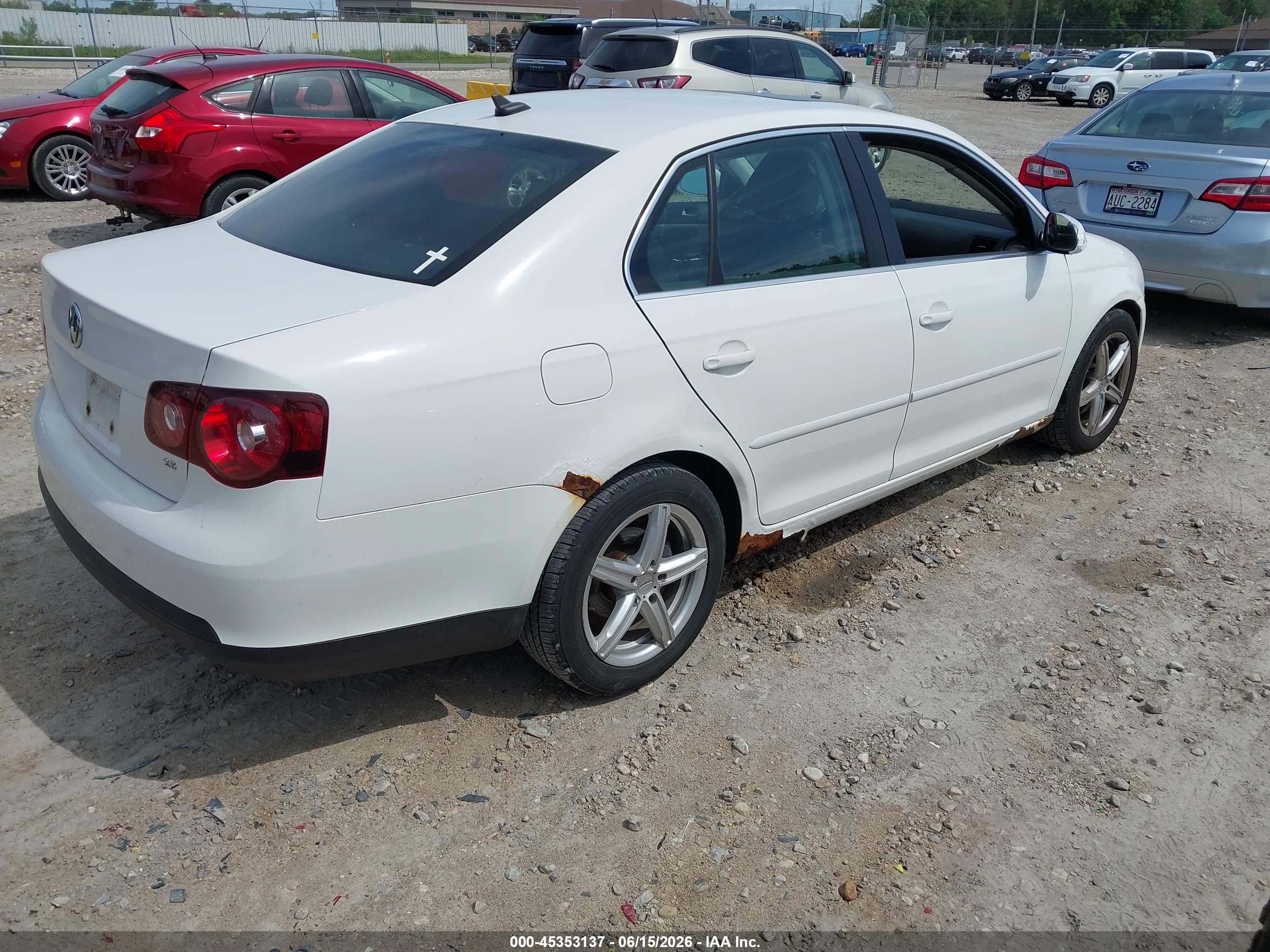 2009 Volkswagen Jetta Se/sel Белый vin: 3VWRM71KX9M030974