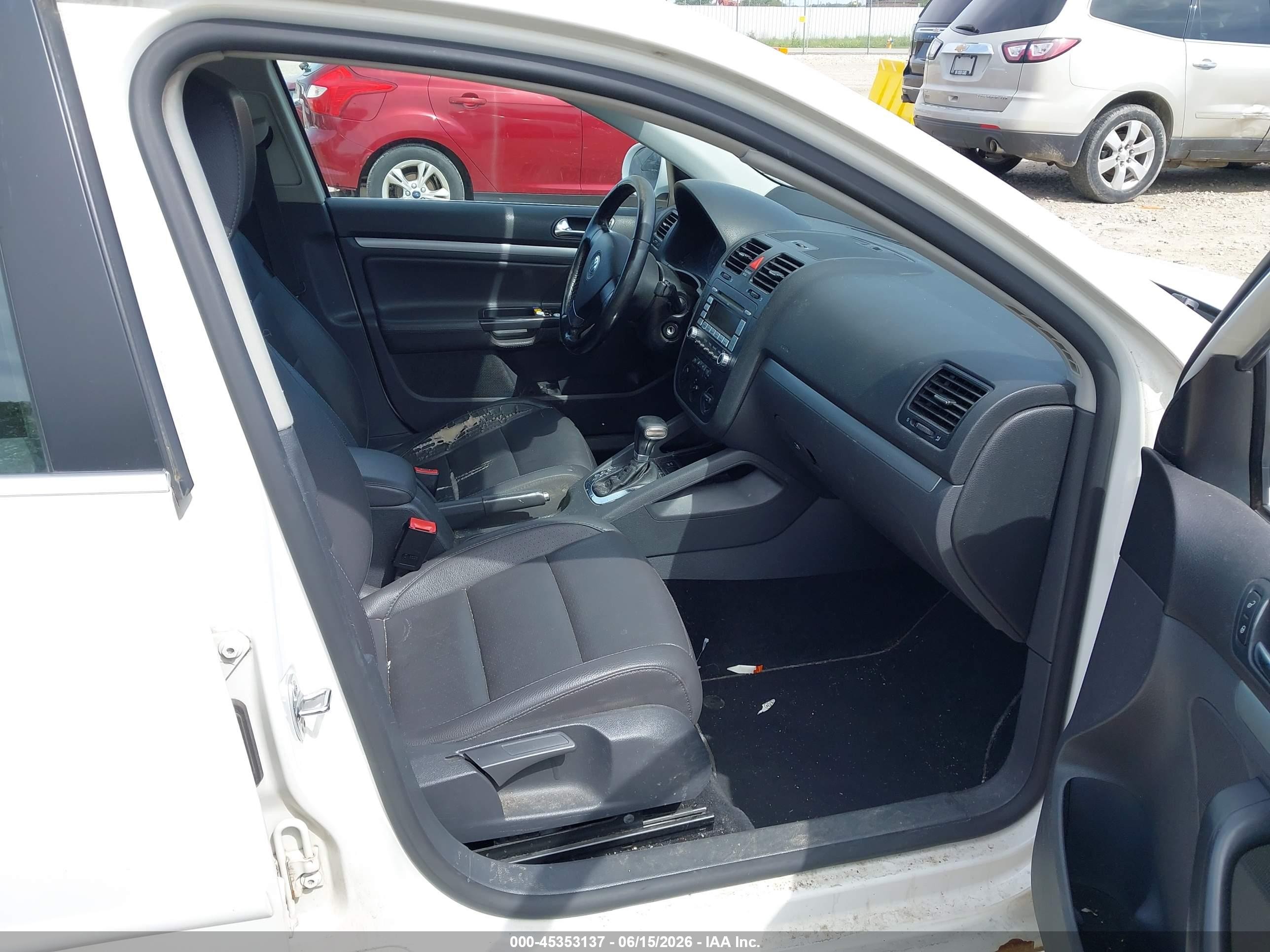 2009 Volkswagen Jetta Se/sel Белый vin: 3VWRM71KX9M030974