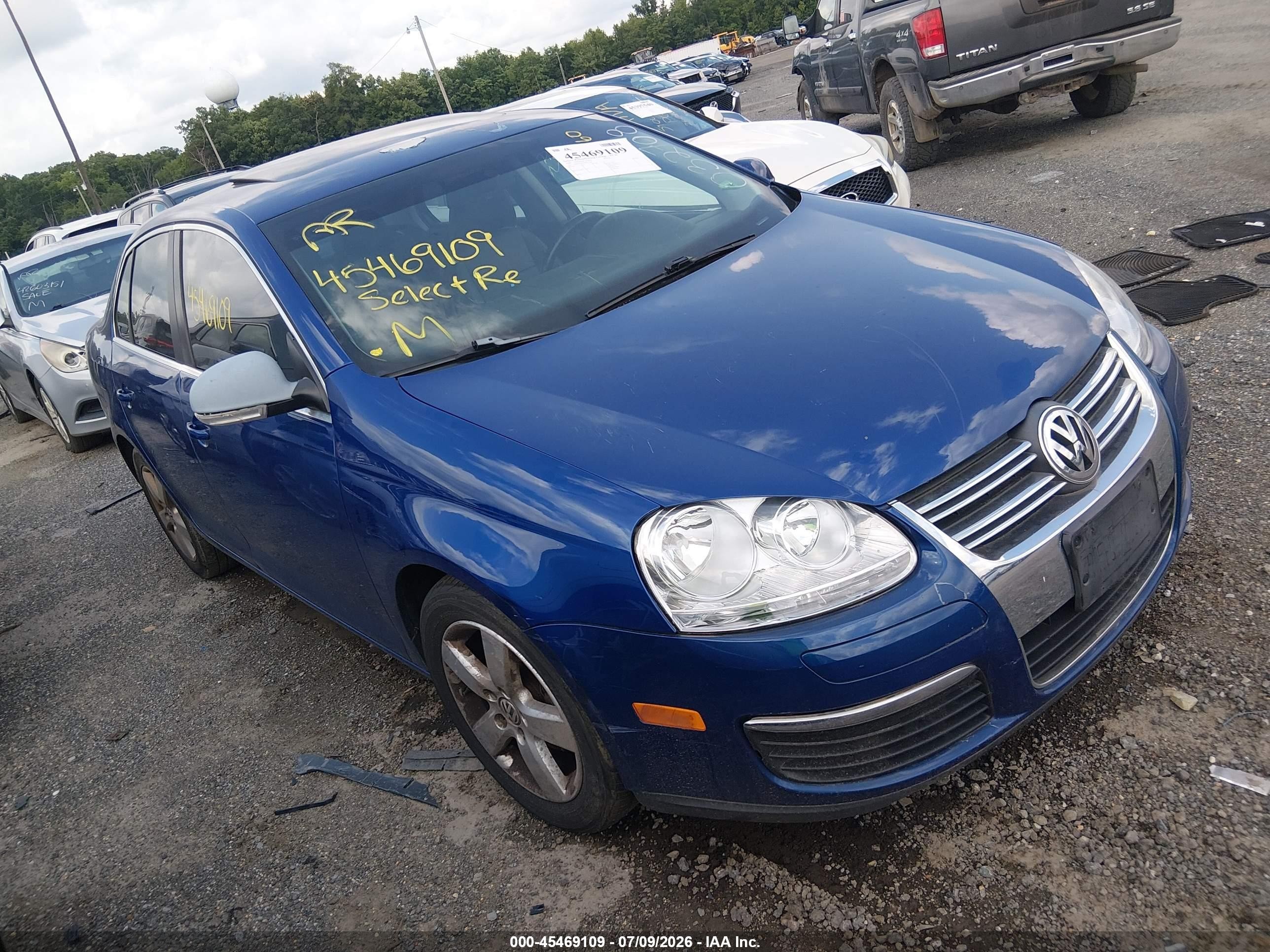 2009 Volkswagen Jetta Se/sel Blue vin: 3VWRM71KX9M032708