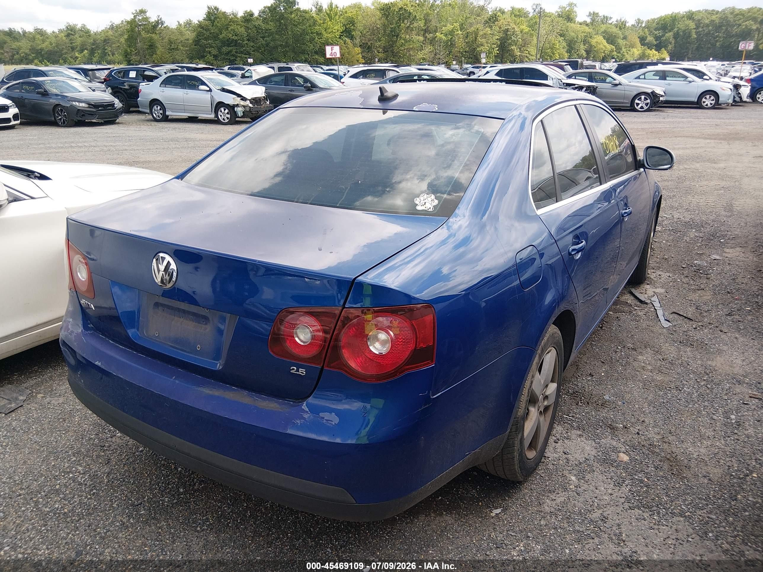 2009 Volkswagen Jetta Se/sel Blue vin: 3VWRM71KX9M032708