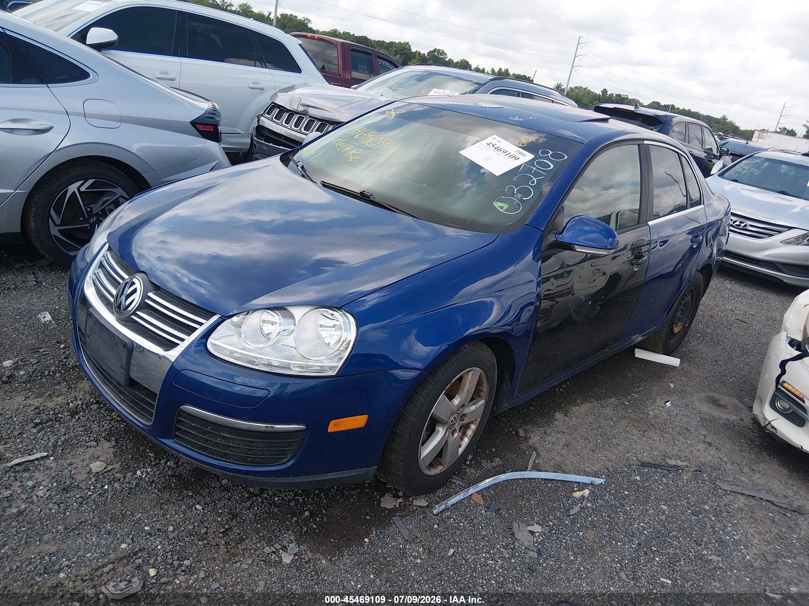 2009 Volkswagen Jetta Se/sel Blue vin: 3VWRM71KX9M032708