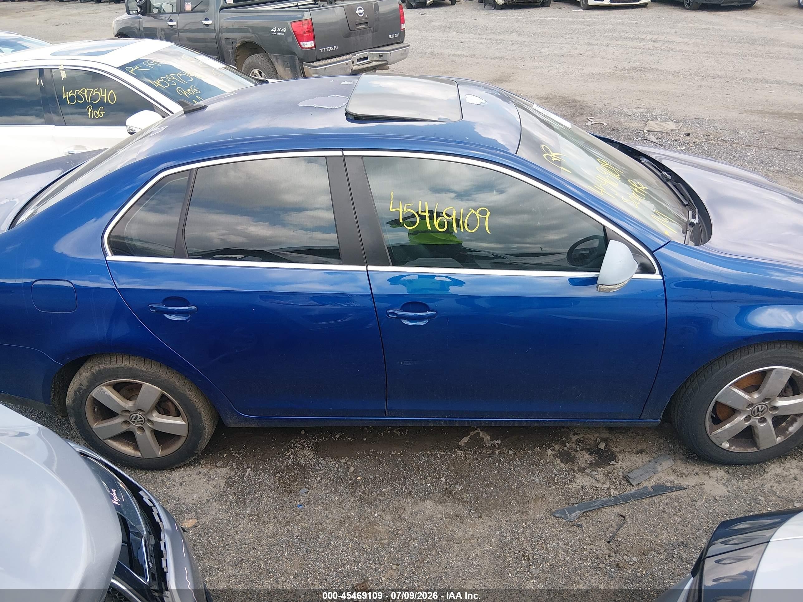 2009 Volkswagen Jetta Se/sel Blue vin: 3VWRM71KX9M032708
