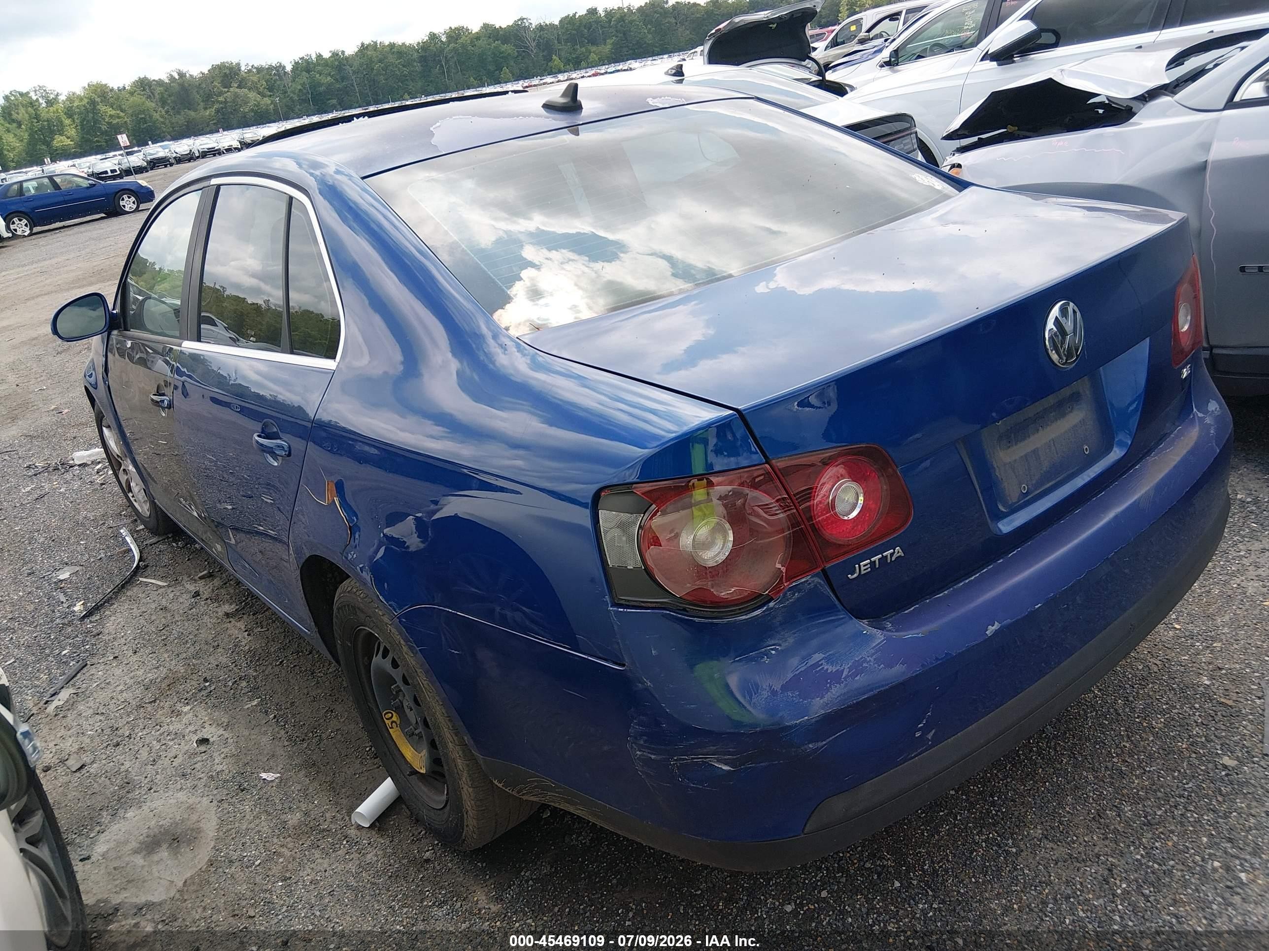 2009 Volkswagen Jetta Se/sel Blue vin: 3VWRM71KX9M032708