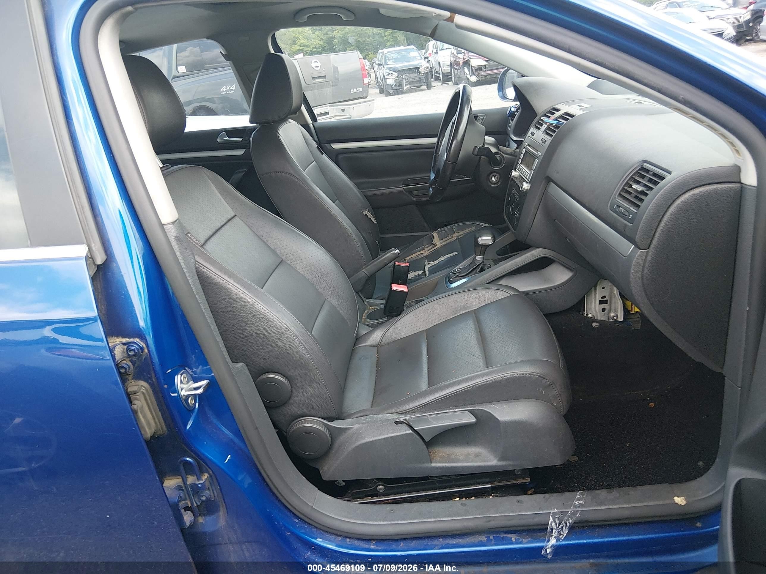 2009 Volkswagen Jetta Se/sel Blue vin: 3VWRM71KX9M032708