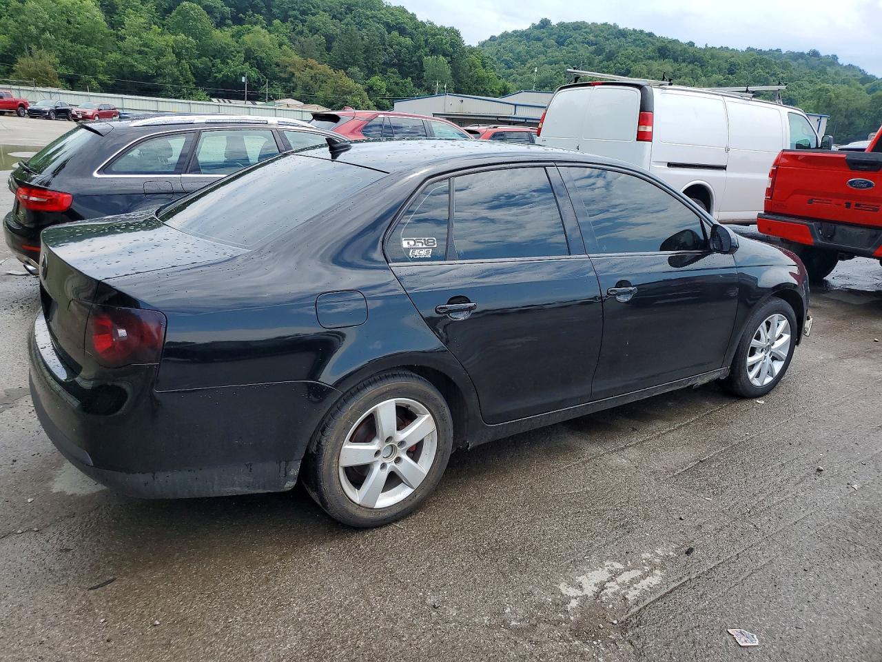 2009 Volkswagen Jetta Se Black vin: 3VWRM71KX9M166408