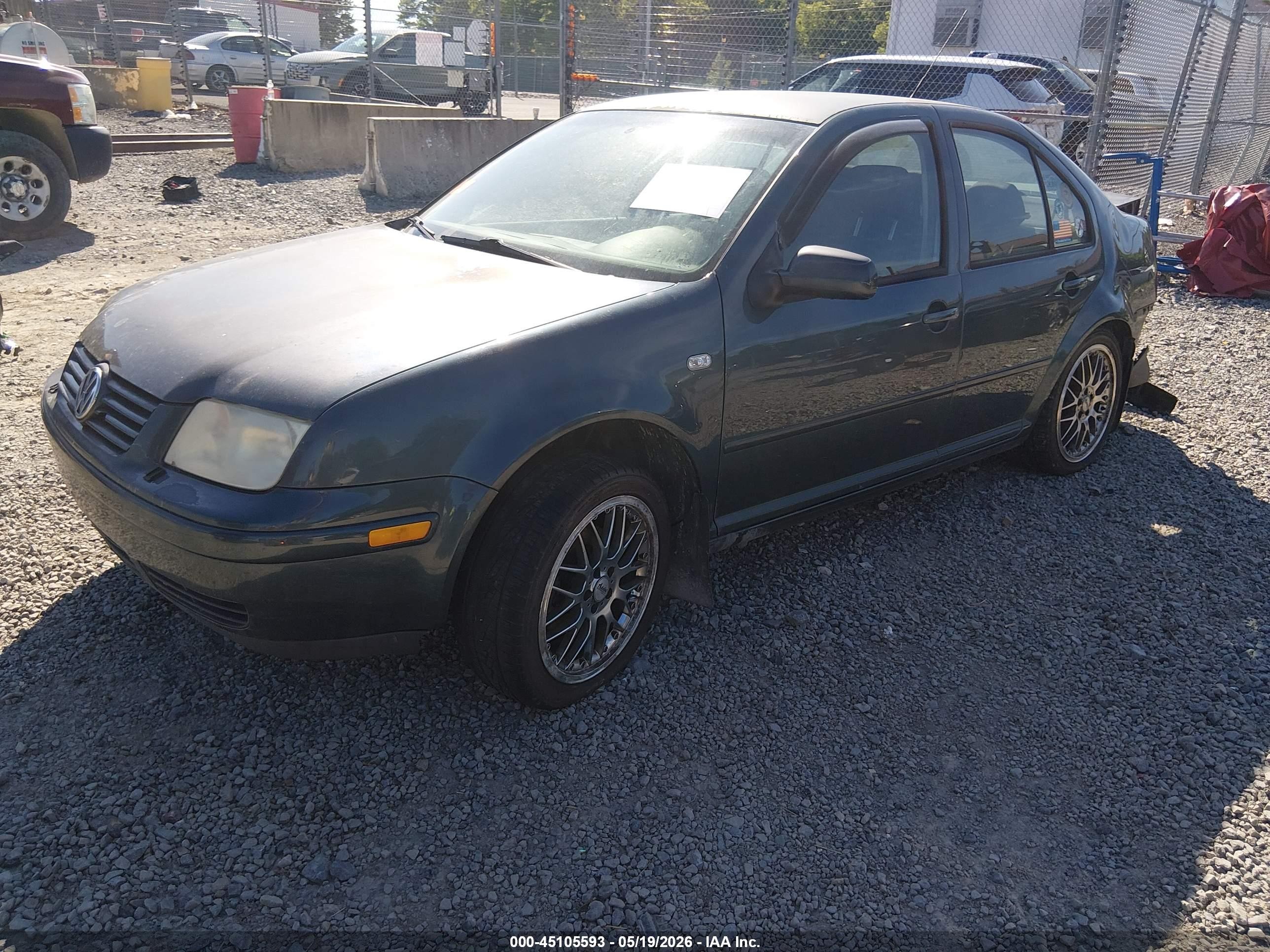 2003 Volkswagen Jetta Gl Tdi Gray vin: 3VWRP69M33M147083