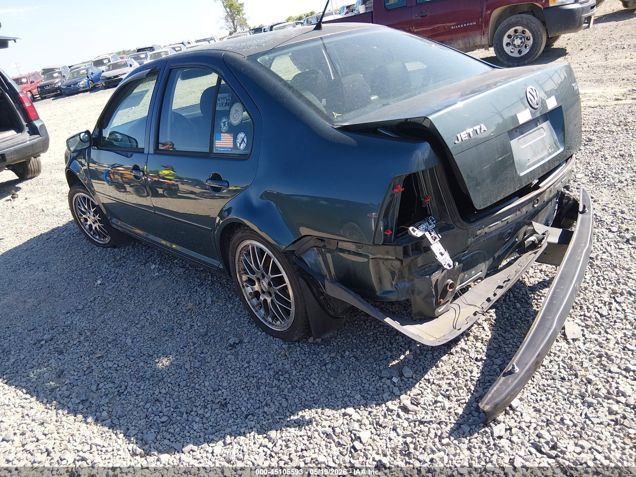 2003 Volkswagen Jetta Gl Tdi Gray vin: 3VWRP69M33M147083