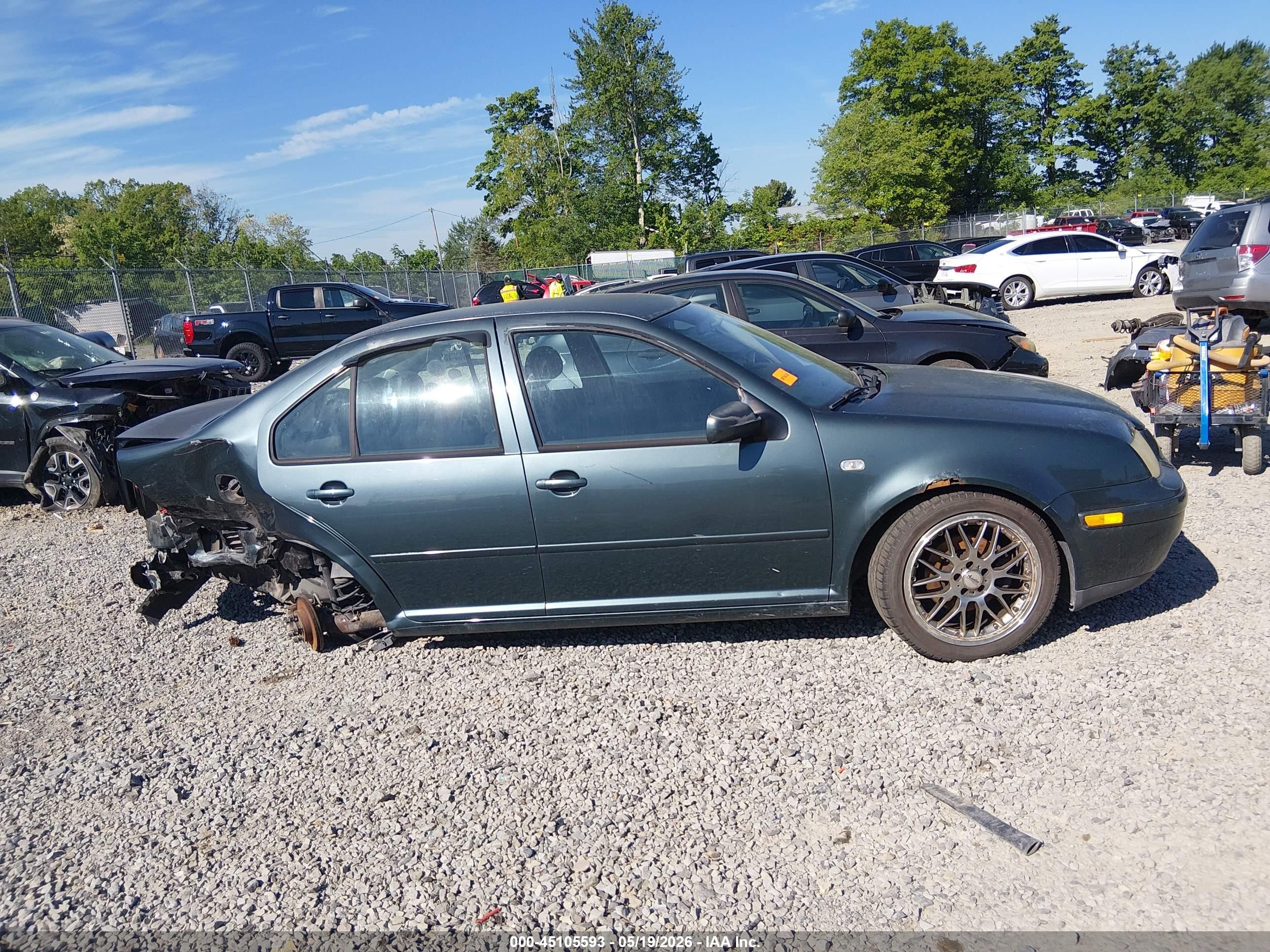 2003 Volkswagen Jetta Gl Tdi Gray vin: 3VWRP69M33M147083