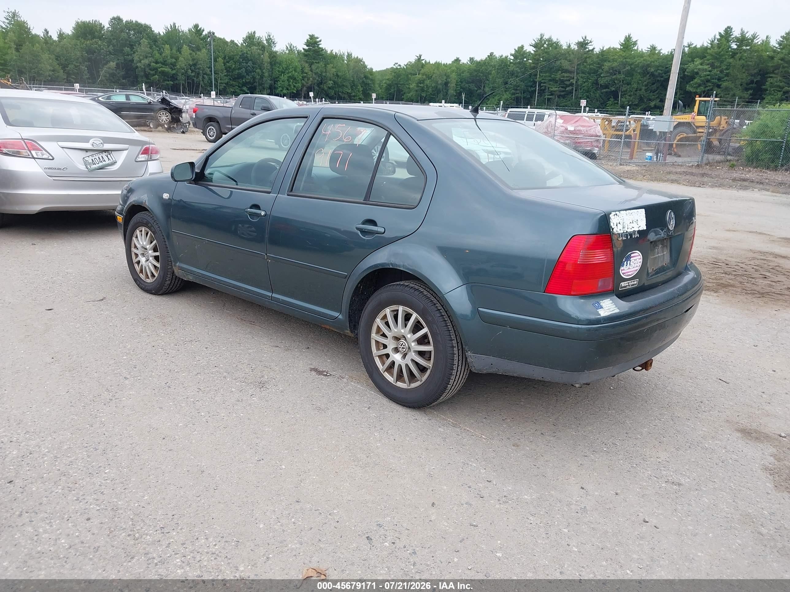 2003 Volkswagen Jetta Gl Tdi Green vin: 3VWRP69M43M182442