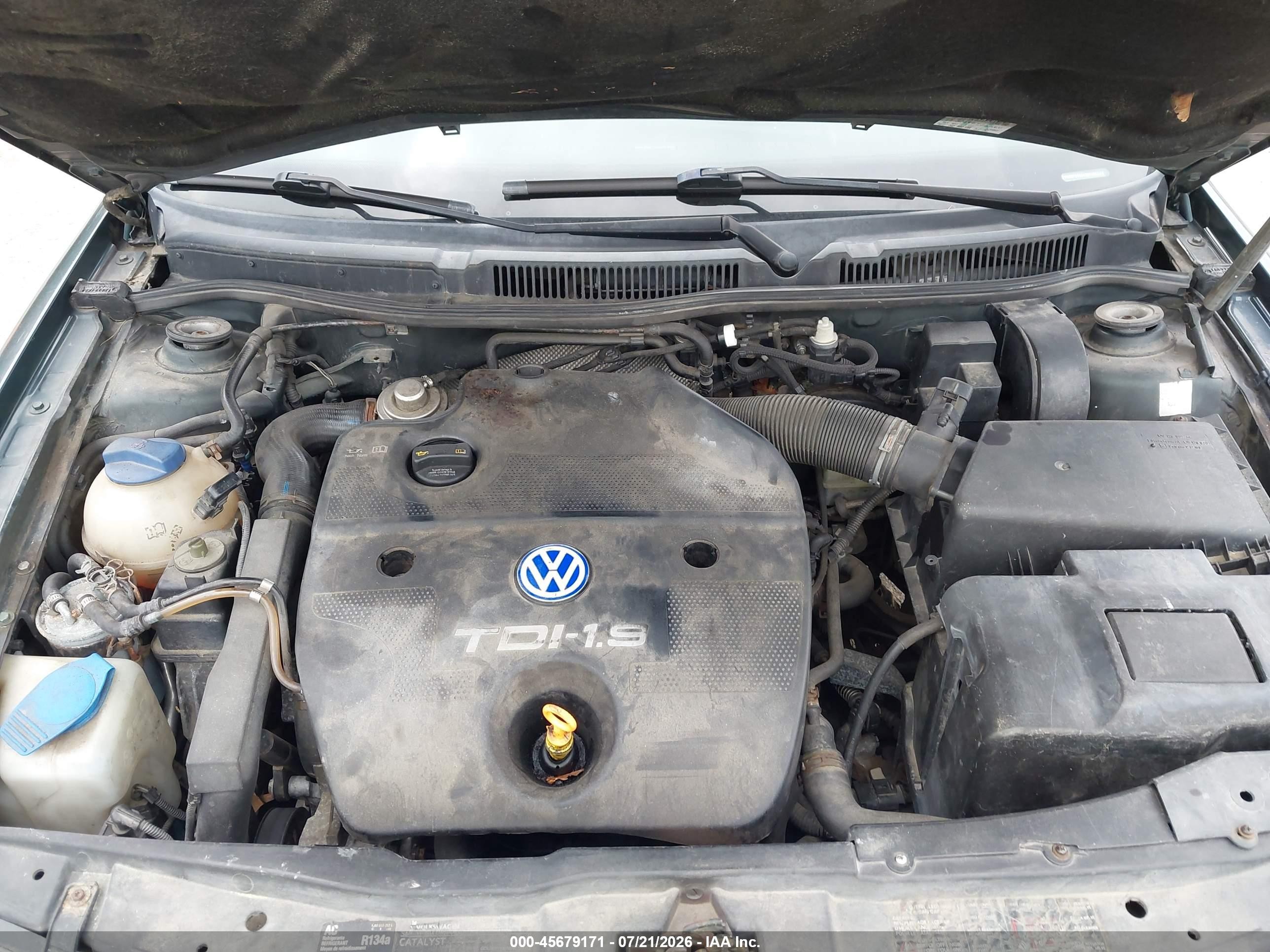 2003 Volkswagen Jetta Gl Tdi Green vin: 3VWRP69M43M182442