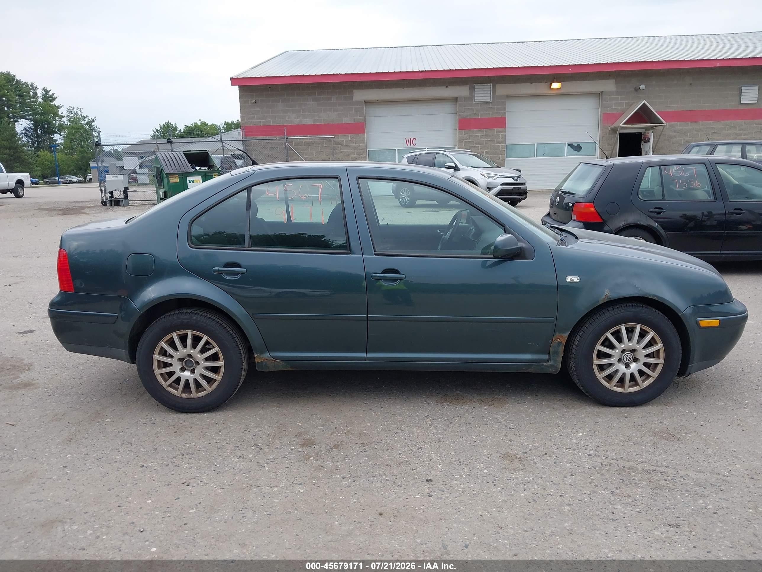 2003 Volkswagen Jetta Gl Tdi Green vin: 3VWRP69M43M182442