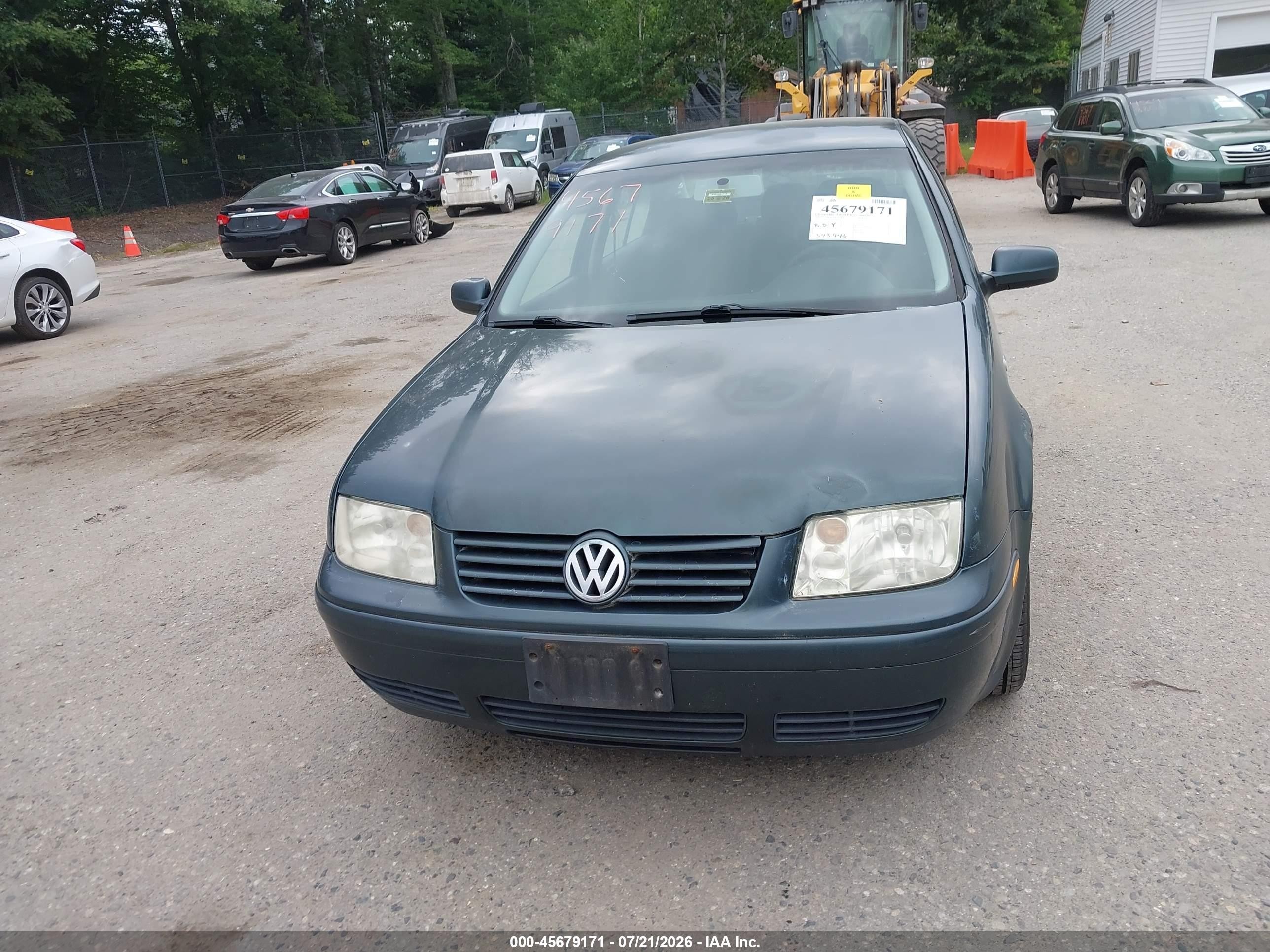 2003 Volkswagen Jetta Gl Tdi Green vin: 3VWRP69M43M182442