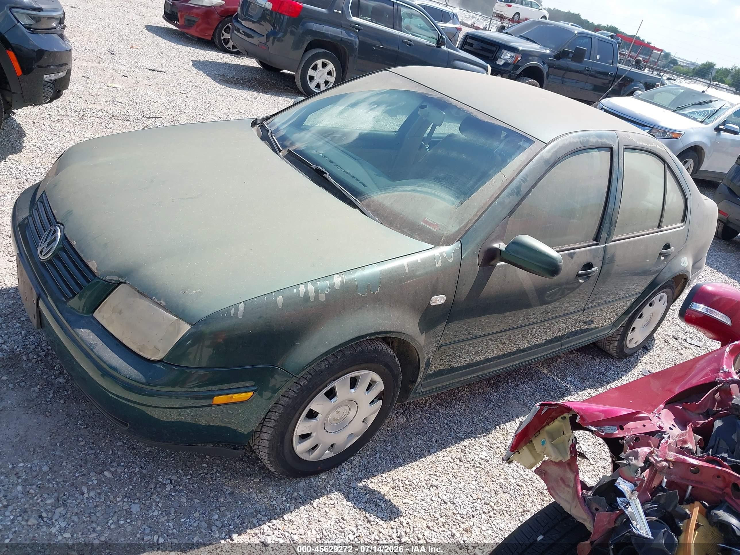 2001 Volkswagen Jetta Gl Tdi Green vin: 3VWRP69M71M146287