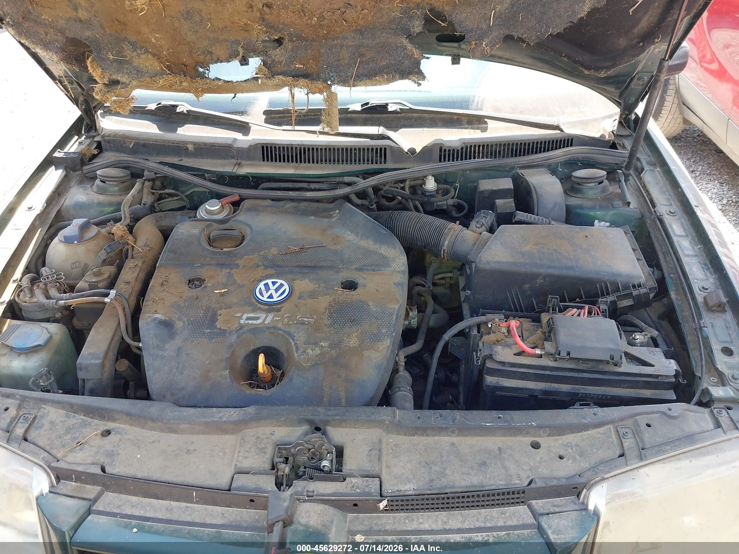2001 Volkswagen Jetta Gl Tdi Green vin: 3VWRP69M71M146287