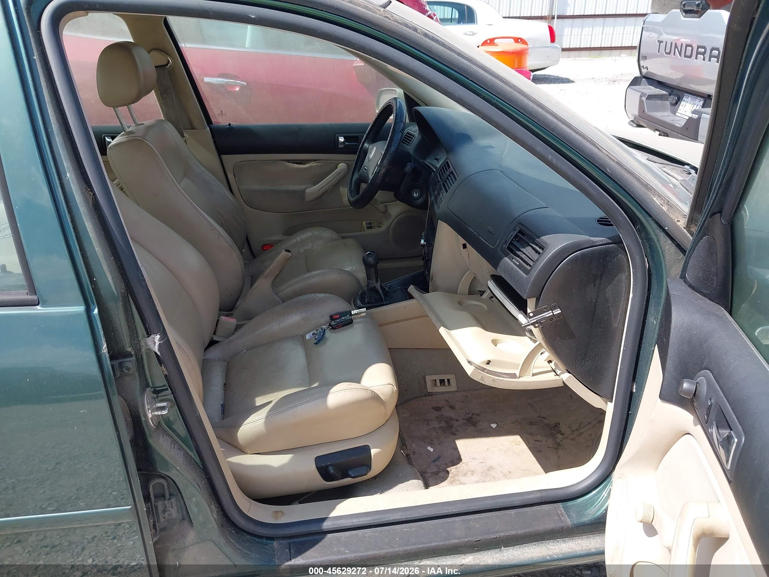2001 Volkswagen Jetta Gl Tdi Green vin: 3VWRP69M71M146287