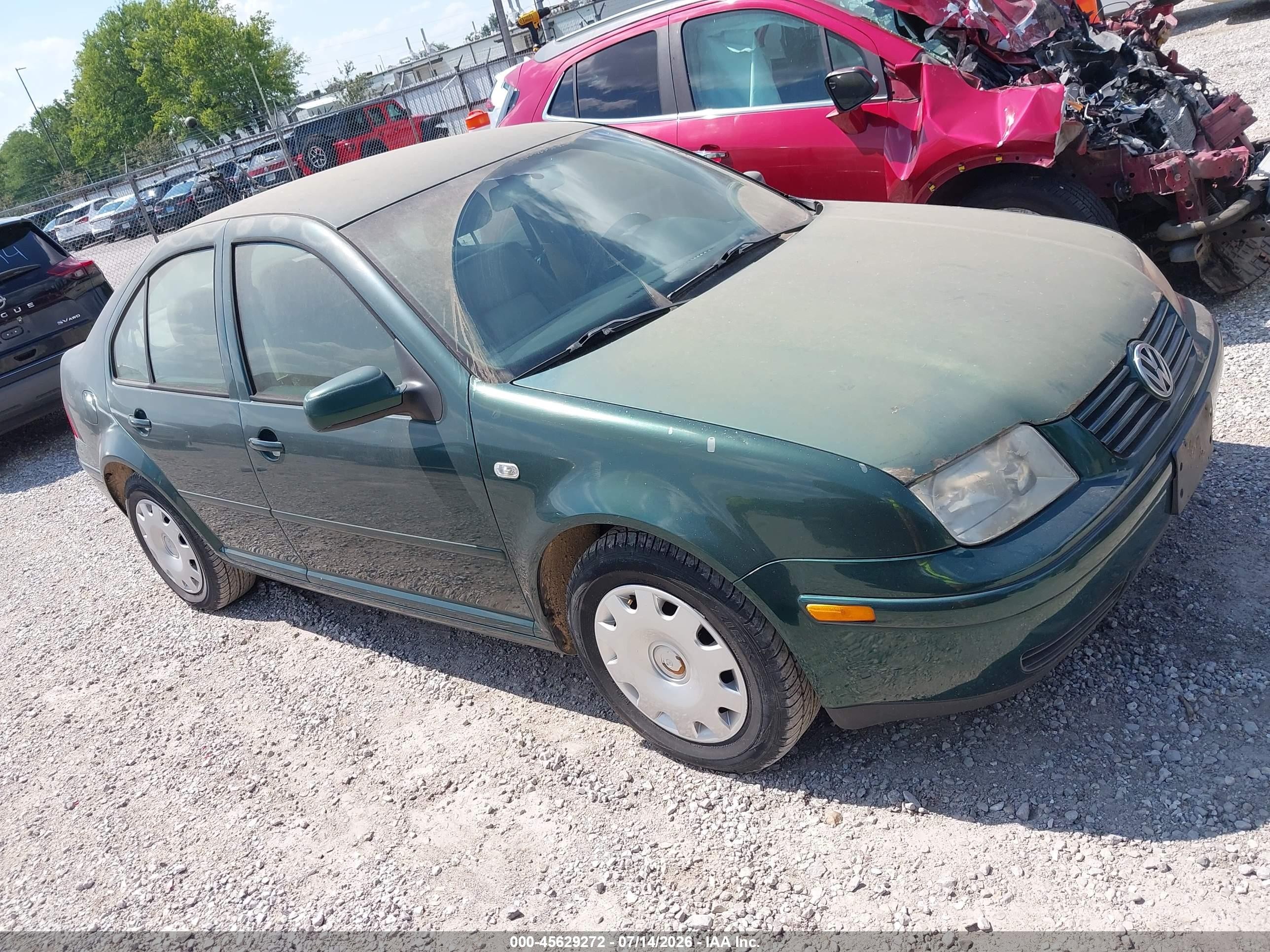 2001 Volkswagen Jetta Gl Tdi Green vin: 3VWRP69M71M146287