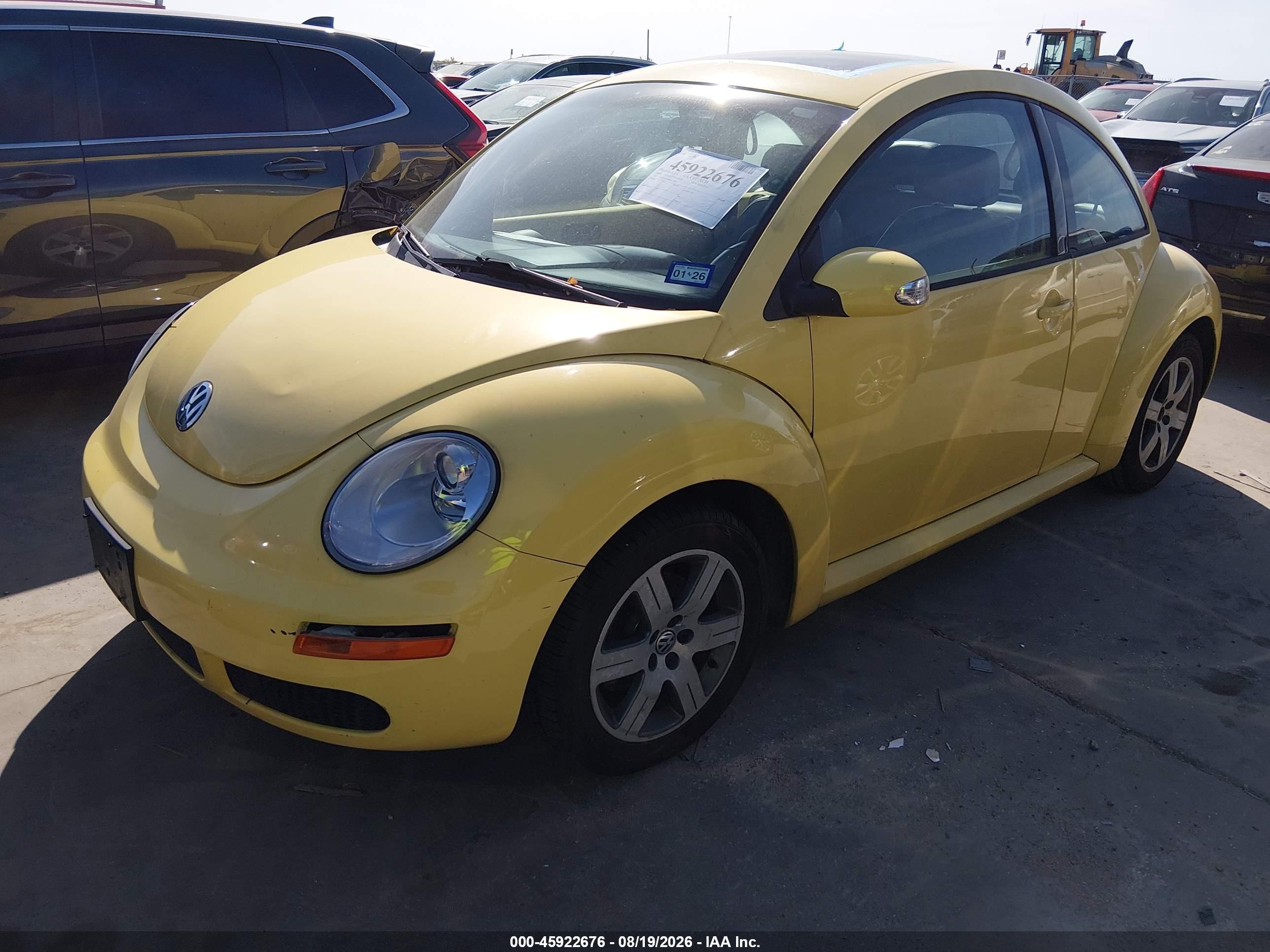 2006 Volkswagen New Beetle Tdi Yellow vin: 3VWRR31C86M417960