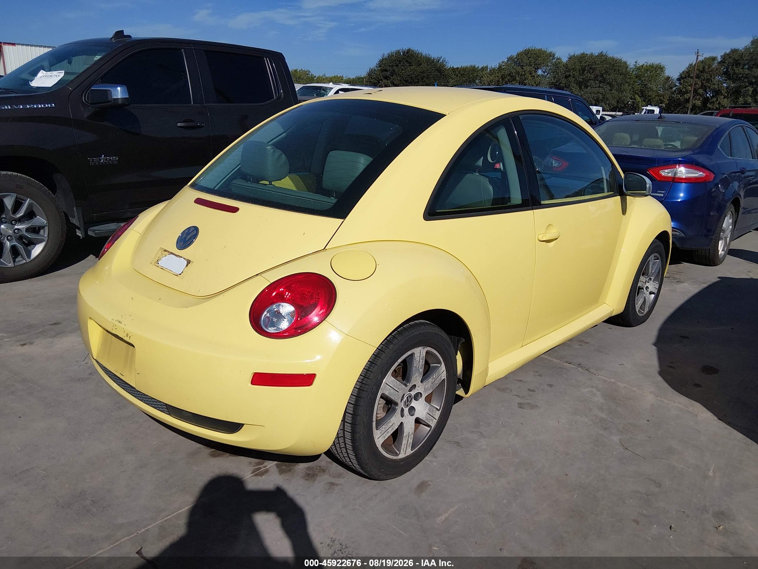 2006 Volkswagen New Beetle Tdi Yellow vin: 3VWRR31C86M417960